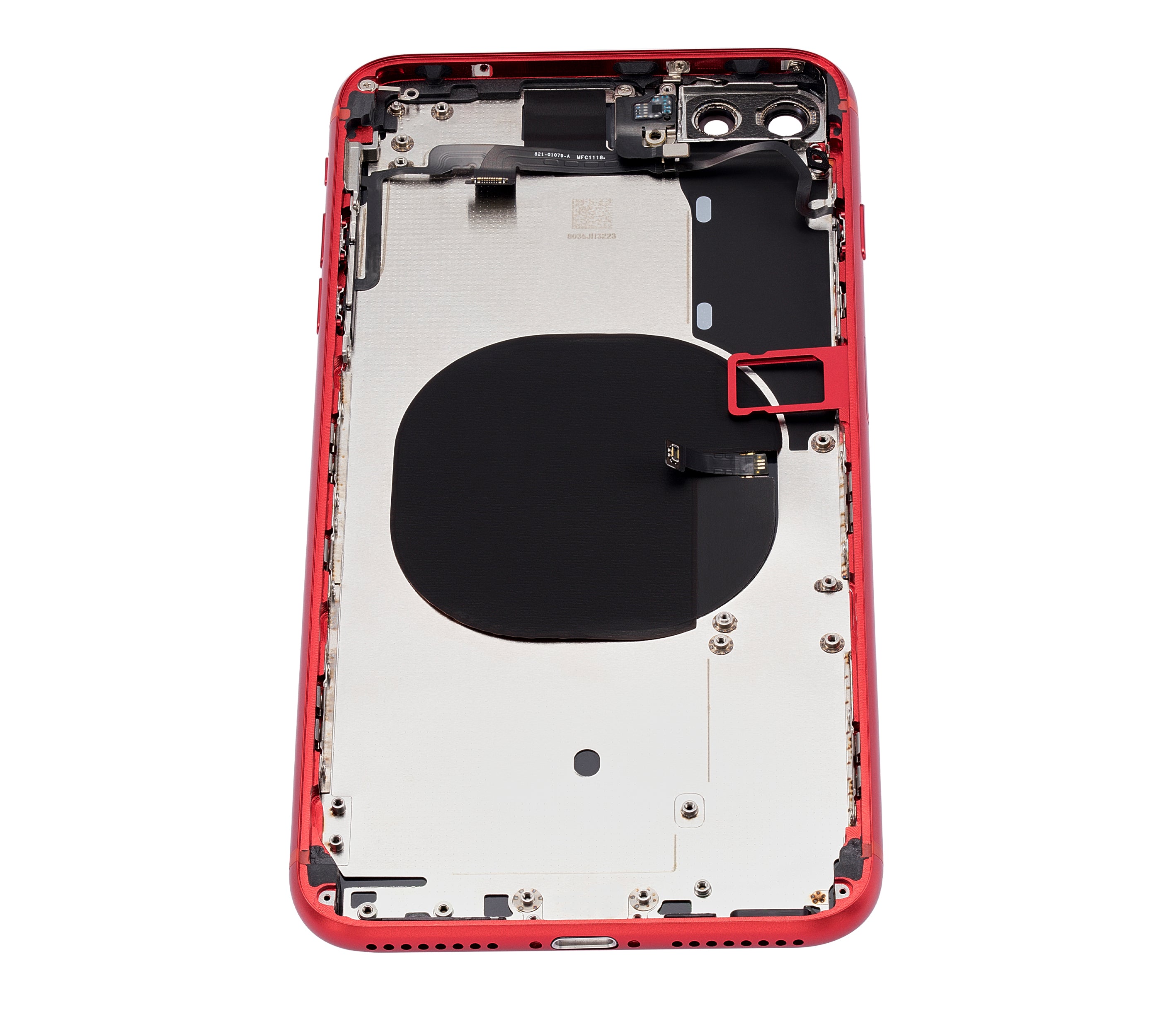 Backcover/Rahmen mit Kleinteilen für iPhone 8 Plus (ohne Logo) Rot Aftermarket P