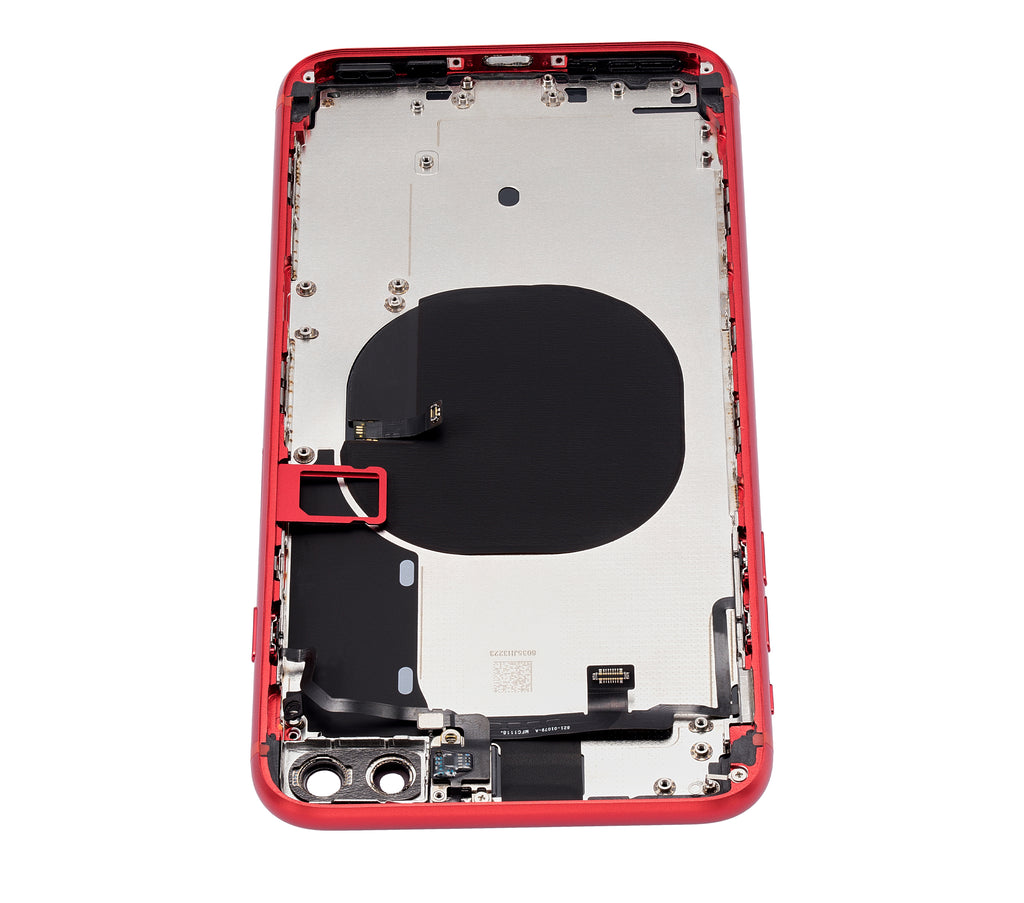Backcover/Rahmen mit Kleinteilen für iPhone 8 Plus (ohne Logo) Rot Aftermarket P