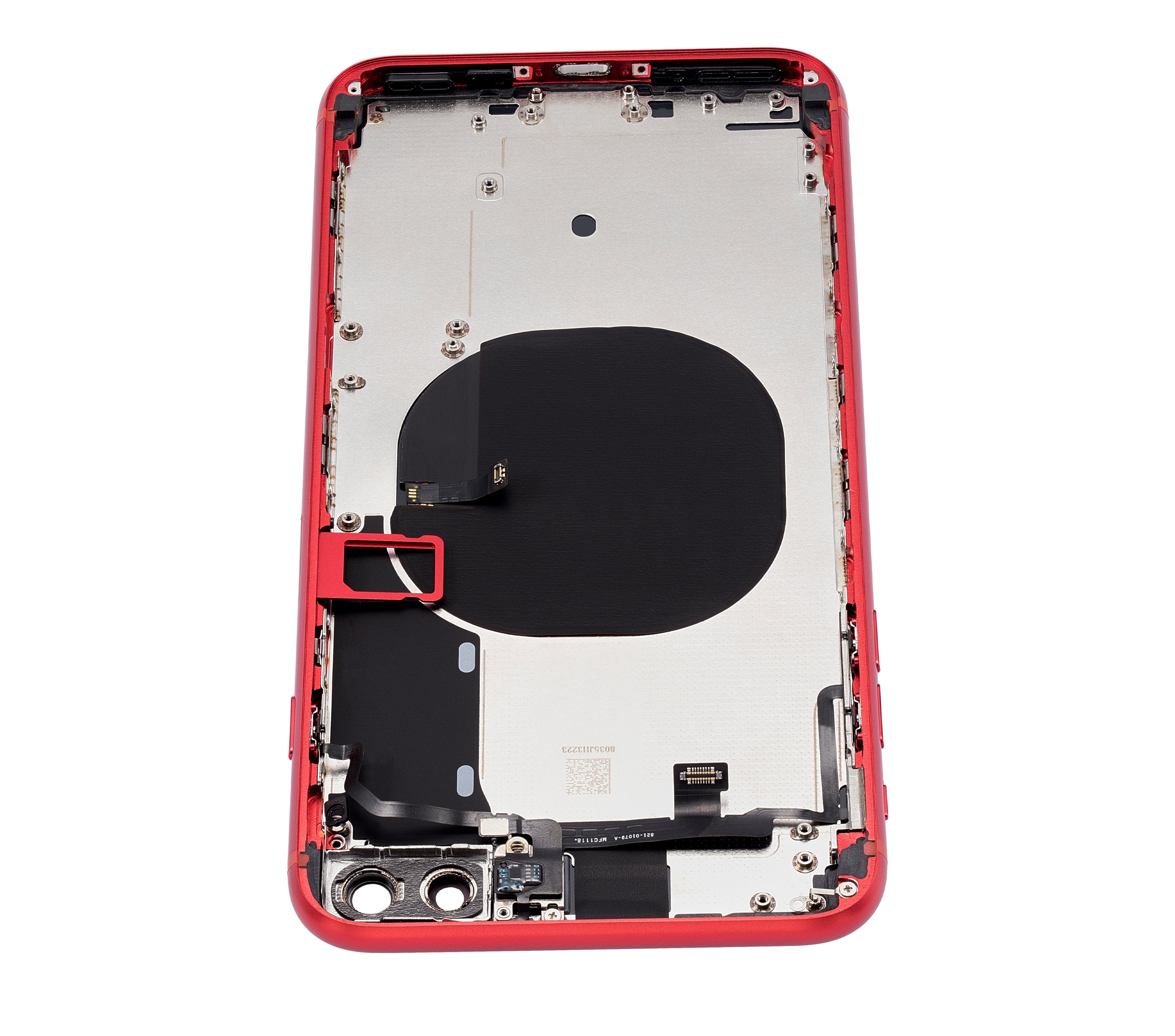 Backcover/Rahmen mit Kleinteilen für iPhone 8 Plus (ohne Logo) Rot Aftermarket P