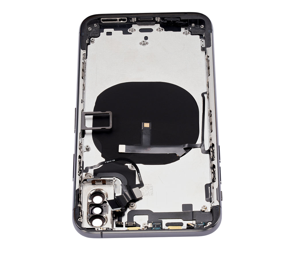 Back Cover/Frame with Pre-installed Small Parts for iPhone XS (No Logo) (Aftermarket Plus) (Space Gray)