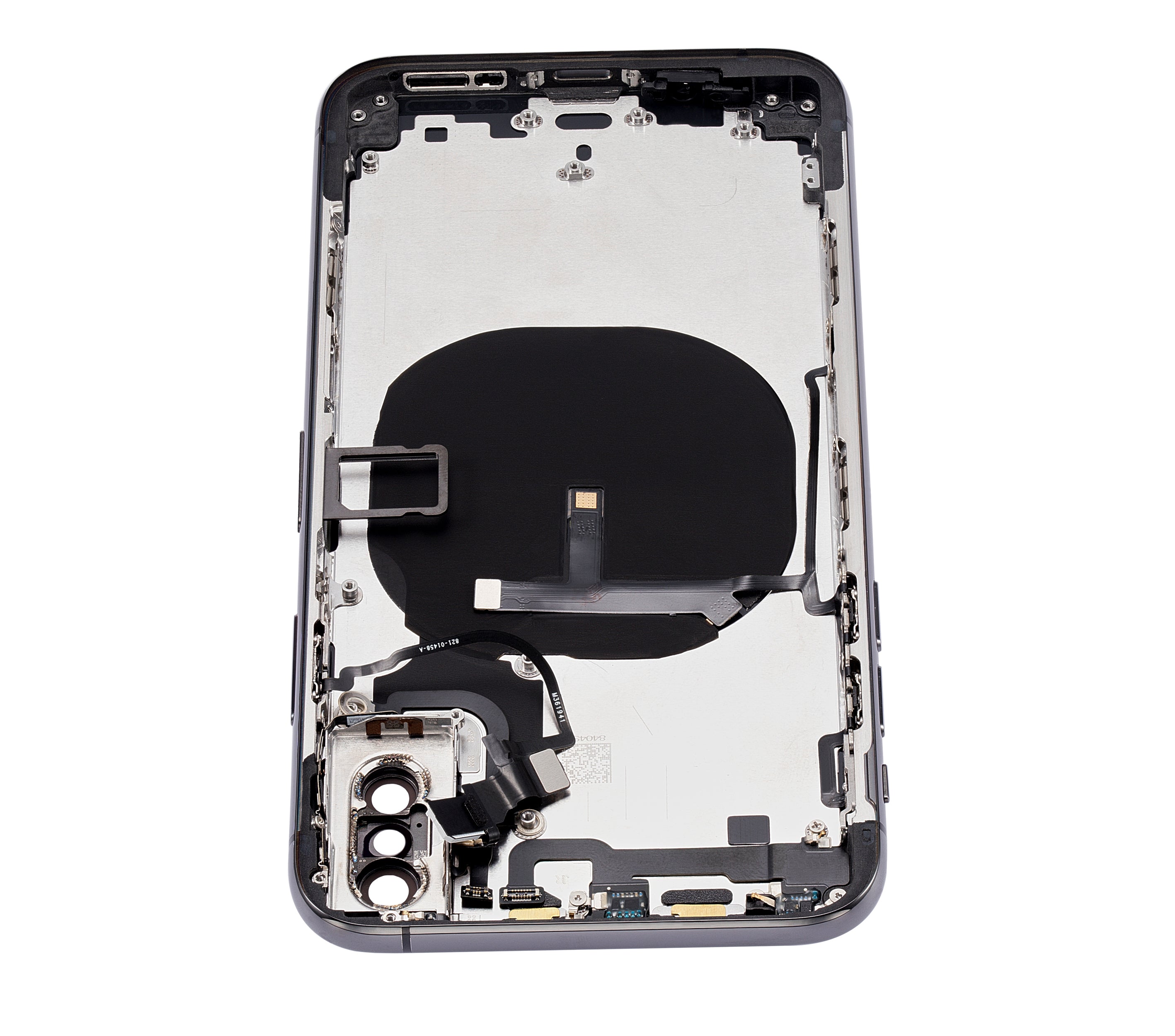Back Cover/Frame with Pre-installed Small Parts for iPhone XS (No Logo) (Aftermarket Plus) (Space Gray)