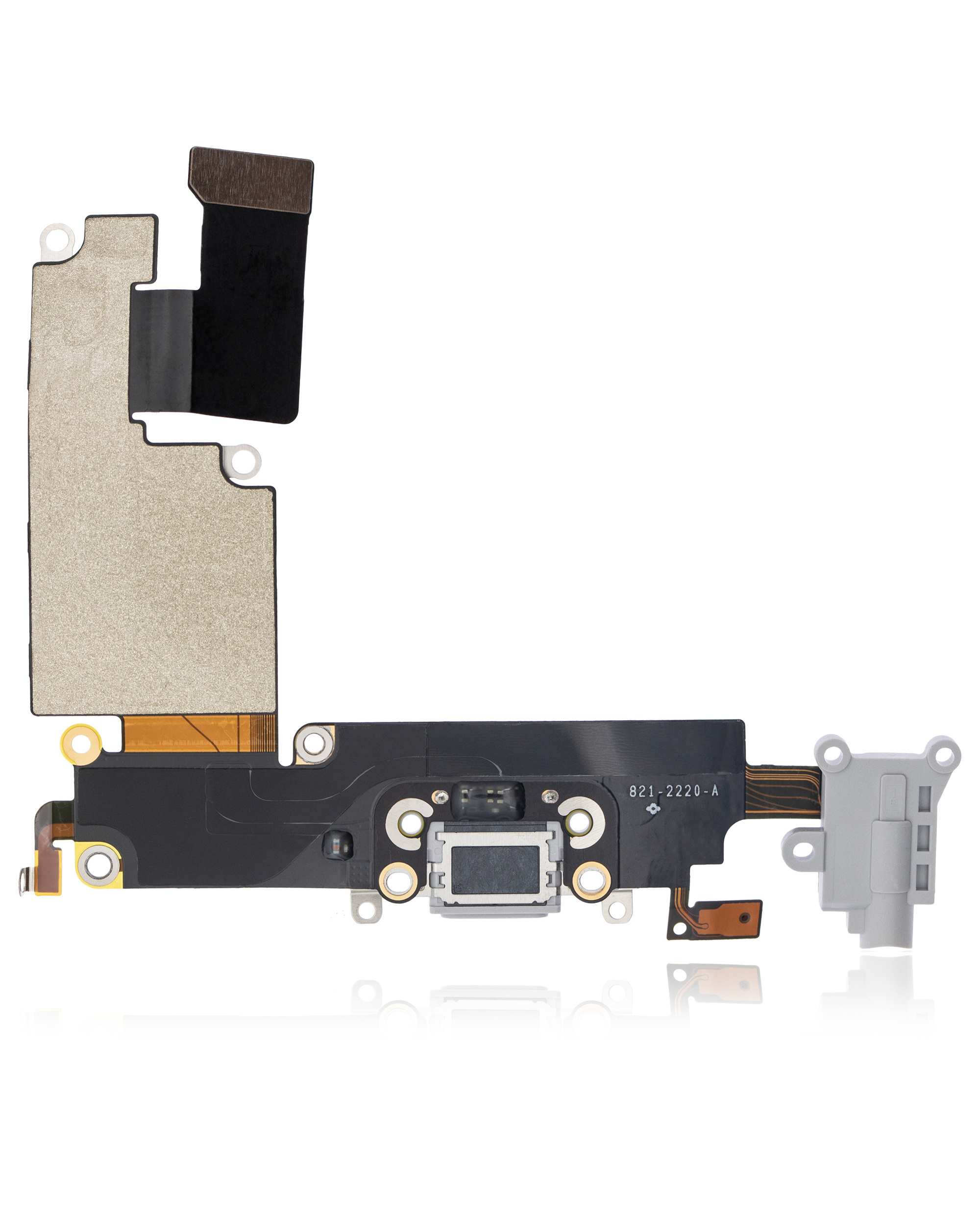 Charging Port Flex Cable for iPhone 6 Plus (Premium) (Silver)