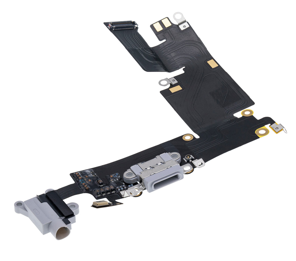 Charging Port Flex Cable for iPhone 6 Plus (Premium) (Silver)