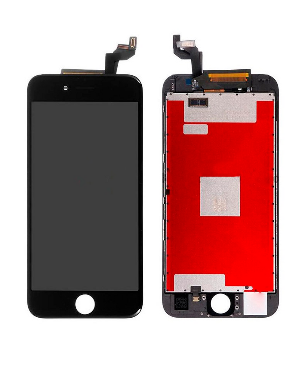 LCD-Display mit Stahlplatte für iPhone 6S (Aftermarket Plus) (Schwarz)