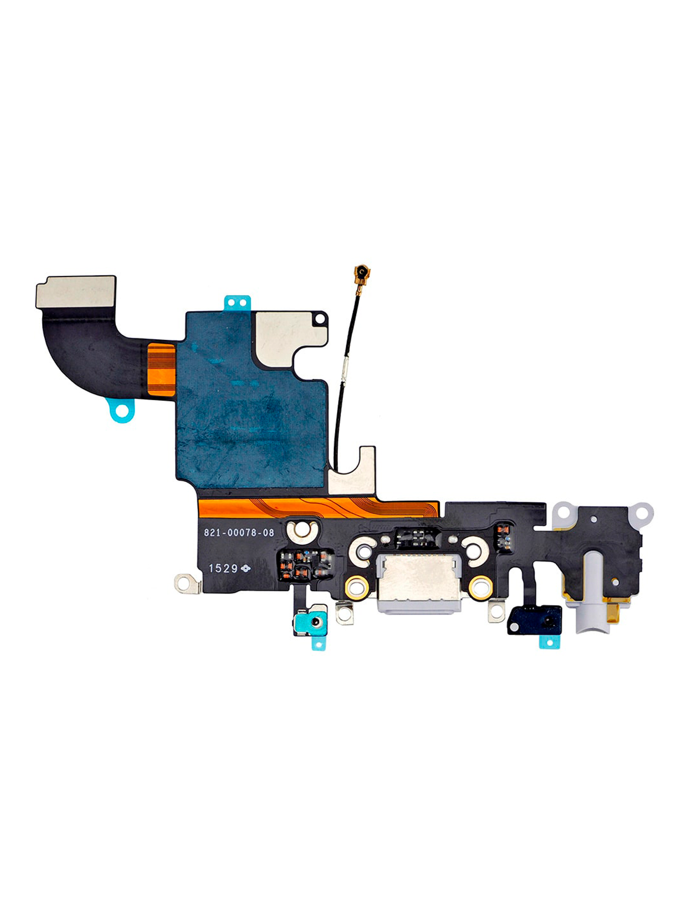 Charging Port Flex Cable for iPhone 6S (Premium) (Silver)