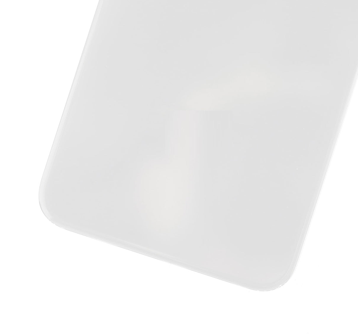 Backcover Glass für iPhone X (ohne Logo) (Silber)