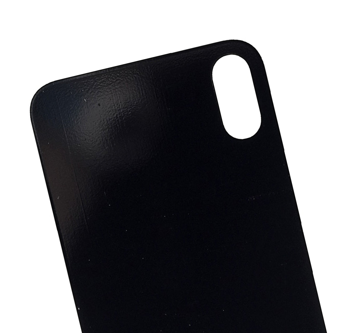 Backcover Glass für iPhone X (ohne Logo) (Silber)