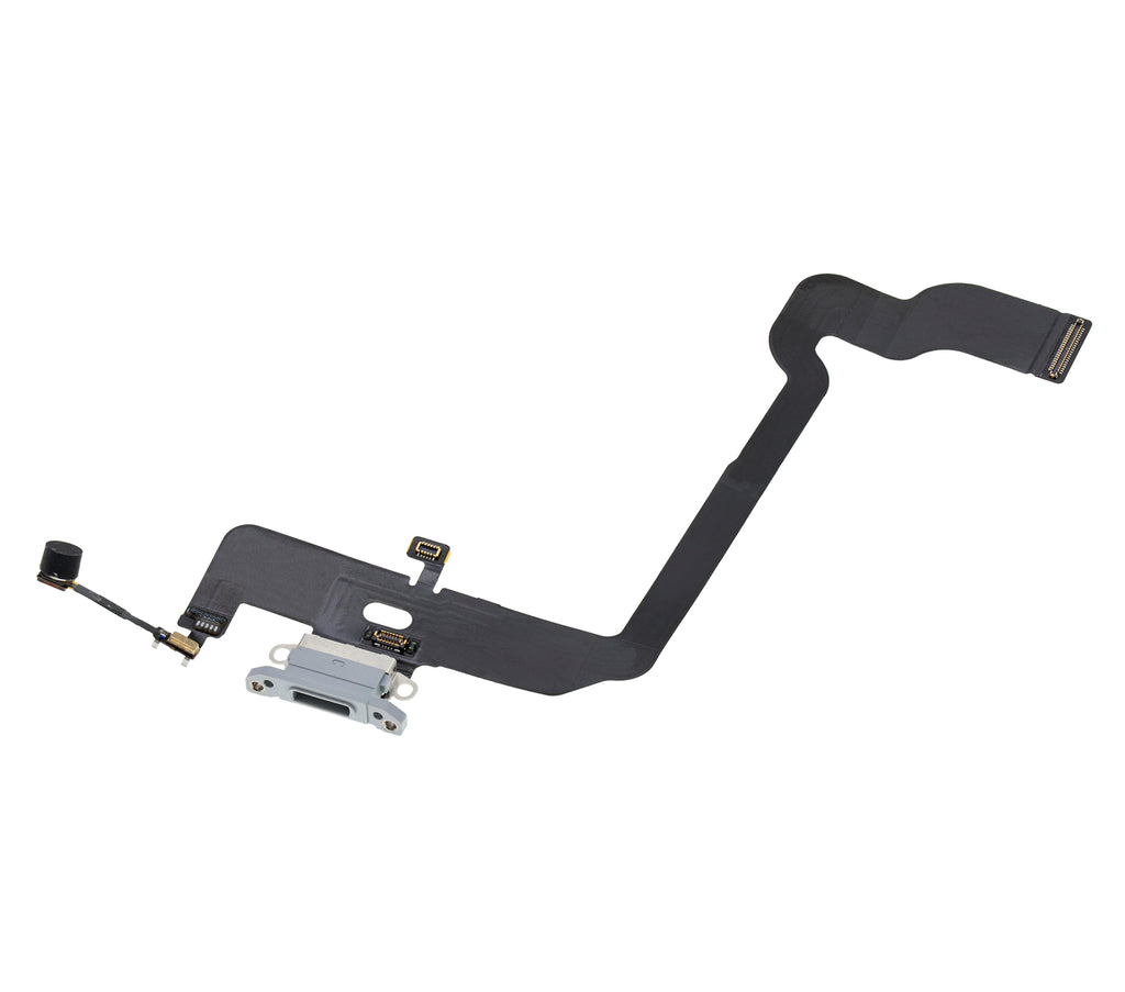 Charging Port Flex Cable for iPhone XS (Premium) (Silver)