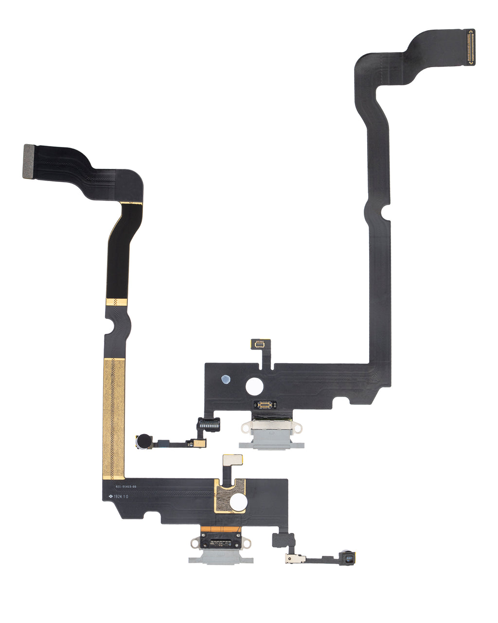 Charging Port Flex Cable for iPhone XS Max (Premium) (Silver)