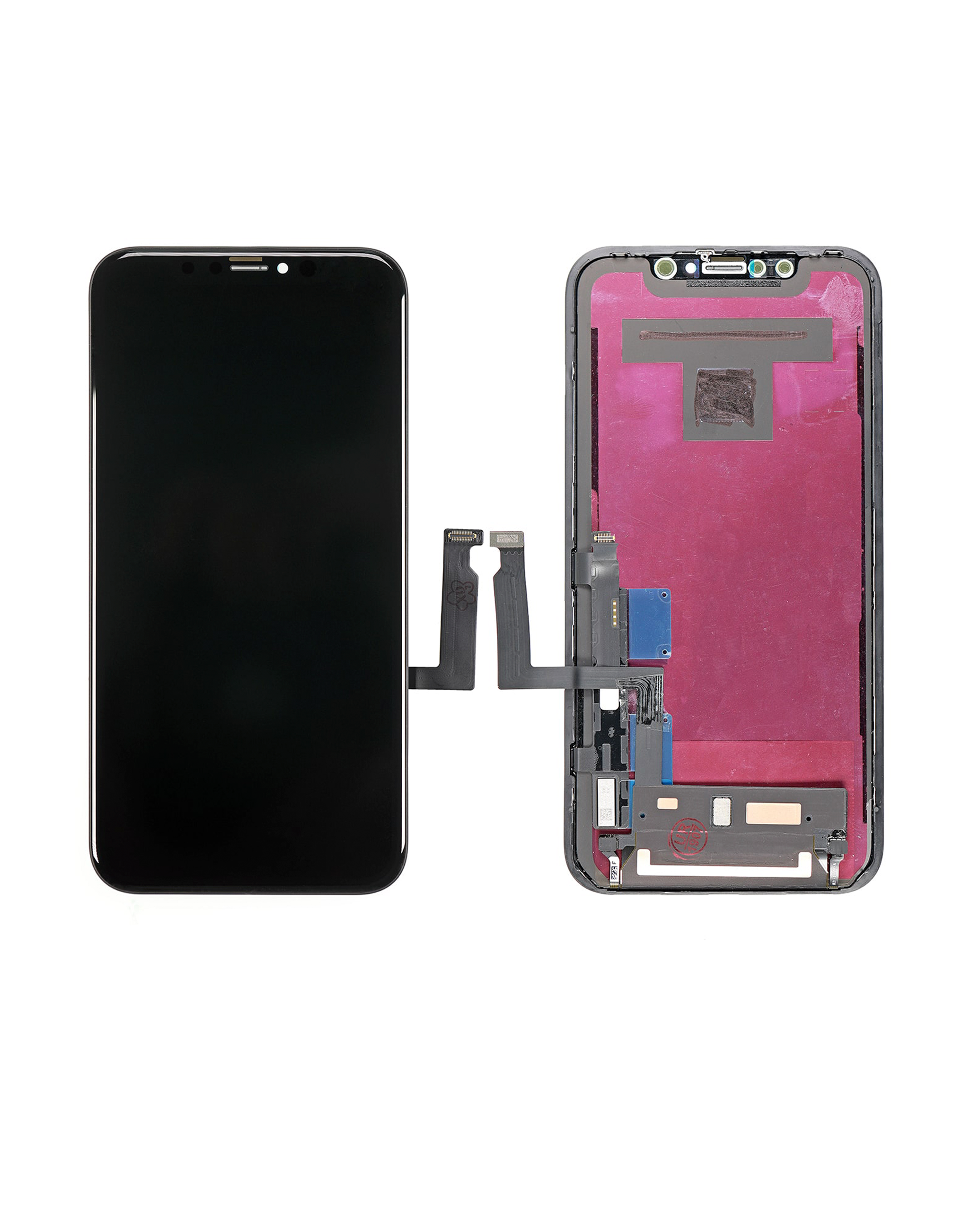 LCD-Display mit Stahlplatte Pre-Installed für iPhone XR (Aftermarket Plus: COF)