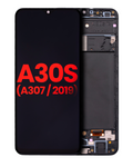 OLED-Display mit Rahmen Samsung Galaxy A30s Aftermarket Plus