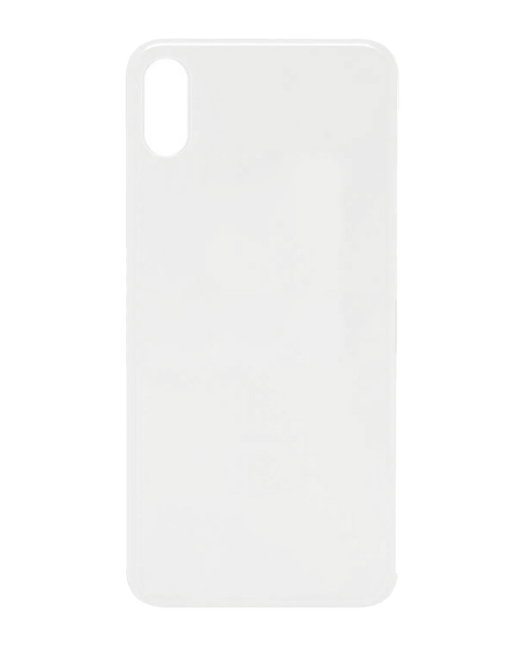 Back Cover for iPhone XS, No Logo, Silver