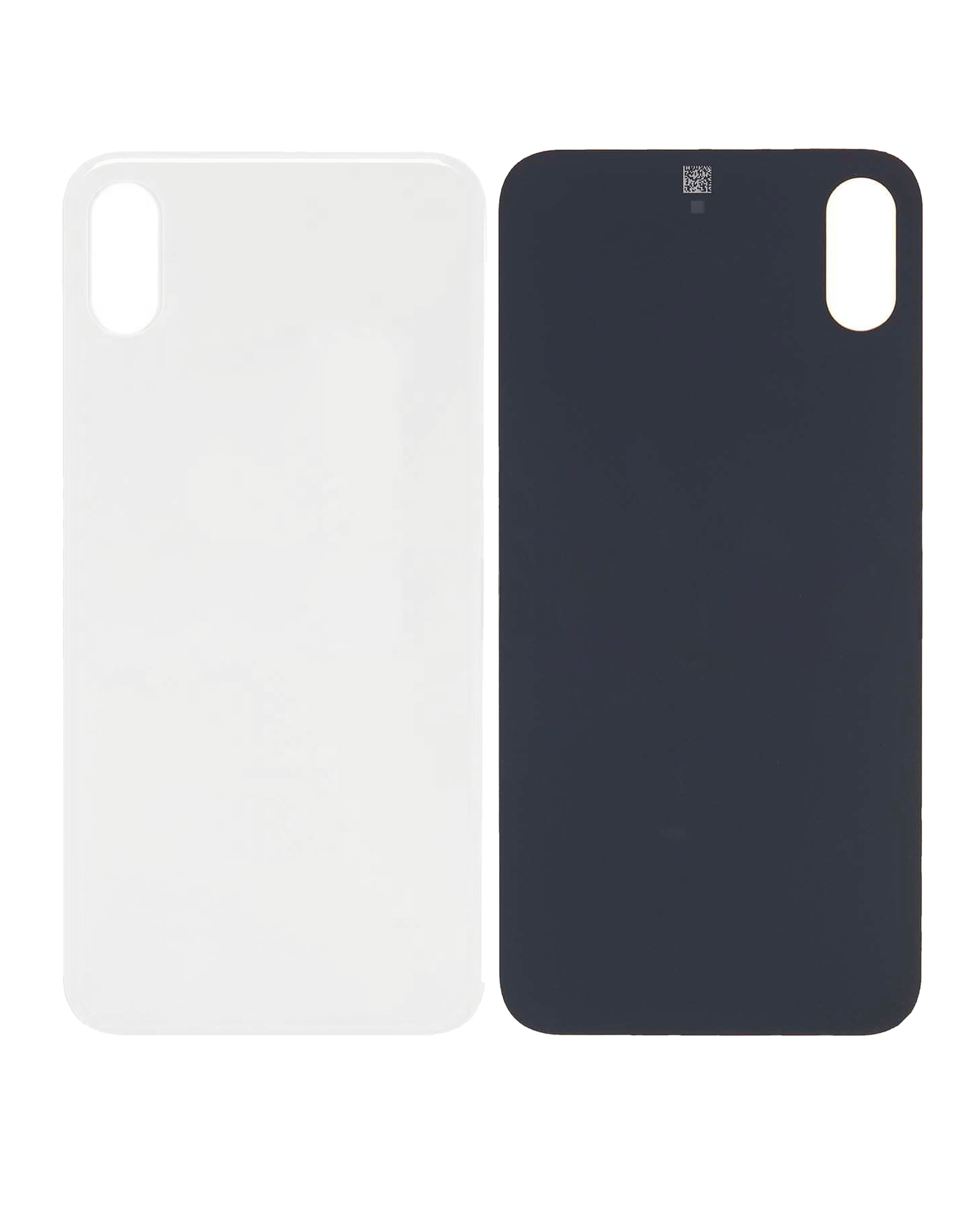Back Cover for iPhone XS, No Logo, Silver