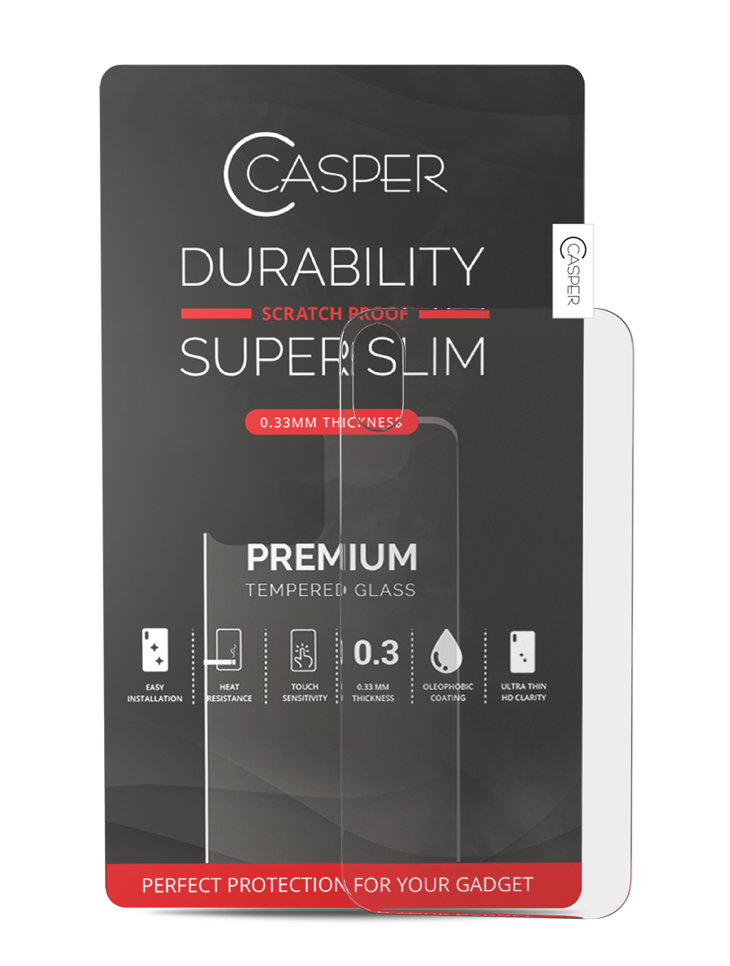 Casper Glass for iPhone X / XS (Backcover) (Clear Series)