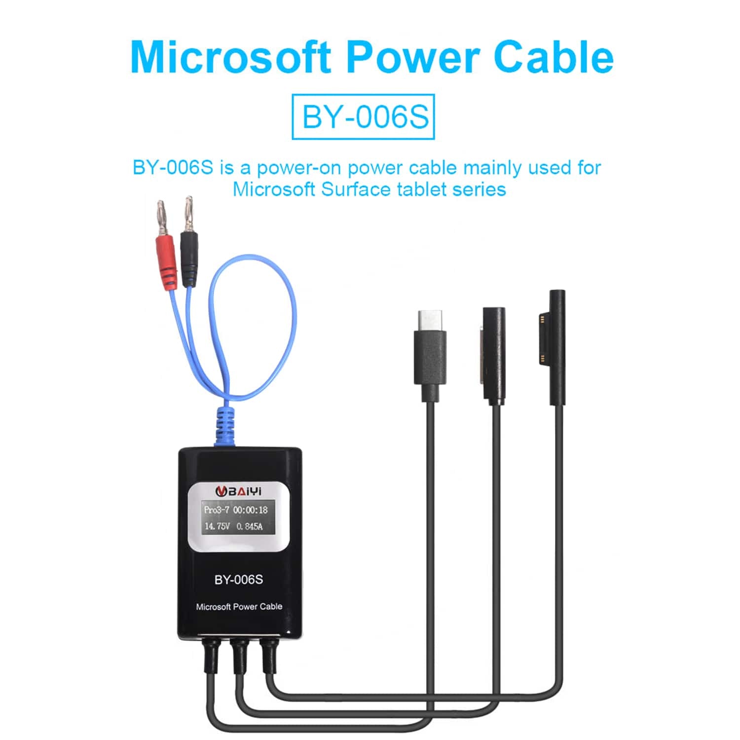 BY-006S Microsoft Surface Power- / Boot-Kabel