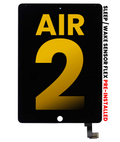LCD Display and Digitizer for iPad Air 2 (Pre-installed Sleep/Wake Sensor Flex) (Refurbished) (Black)