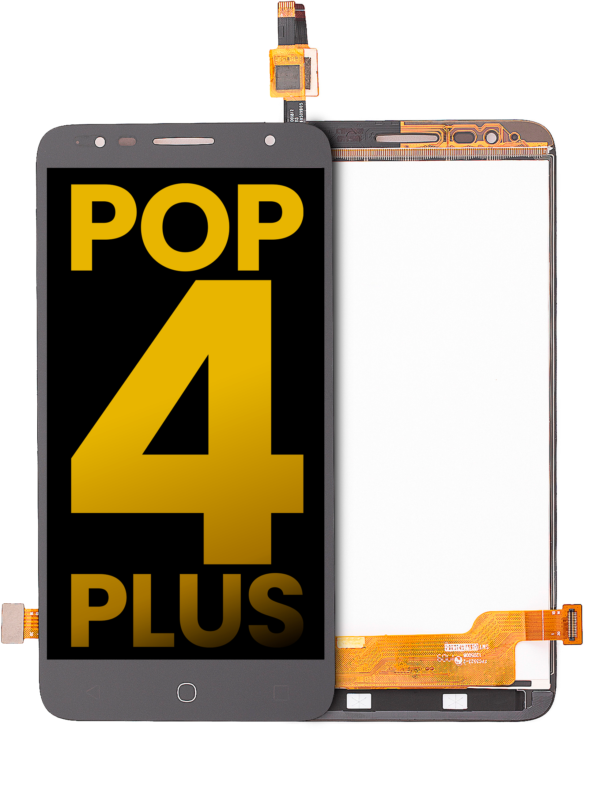 LCD-Display ohne Rahmen für Alcatel Pop 4+ (5056 / 2016) (Refurbished) (Schwarz)