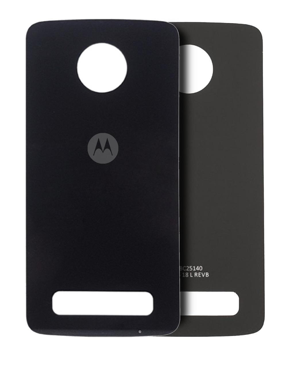Glass Back Cover for Motorola Moto Z Play (XT1635-01 / 2016) - Original OEM (Black)