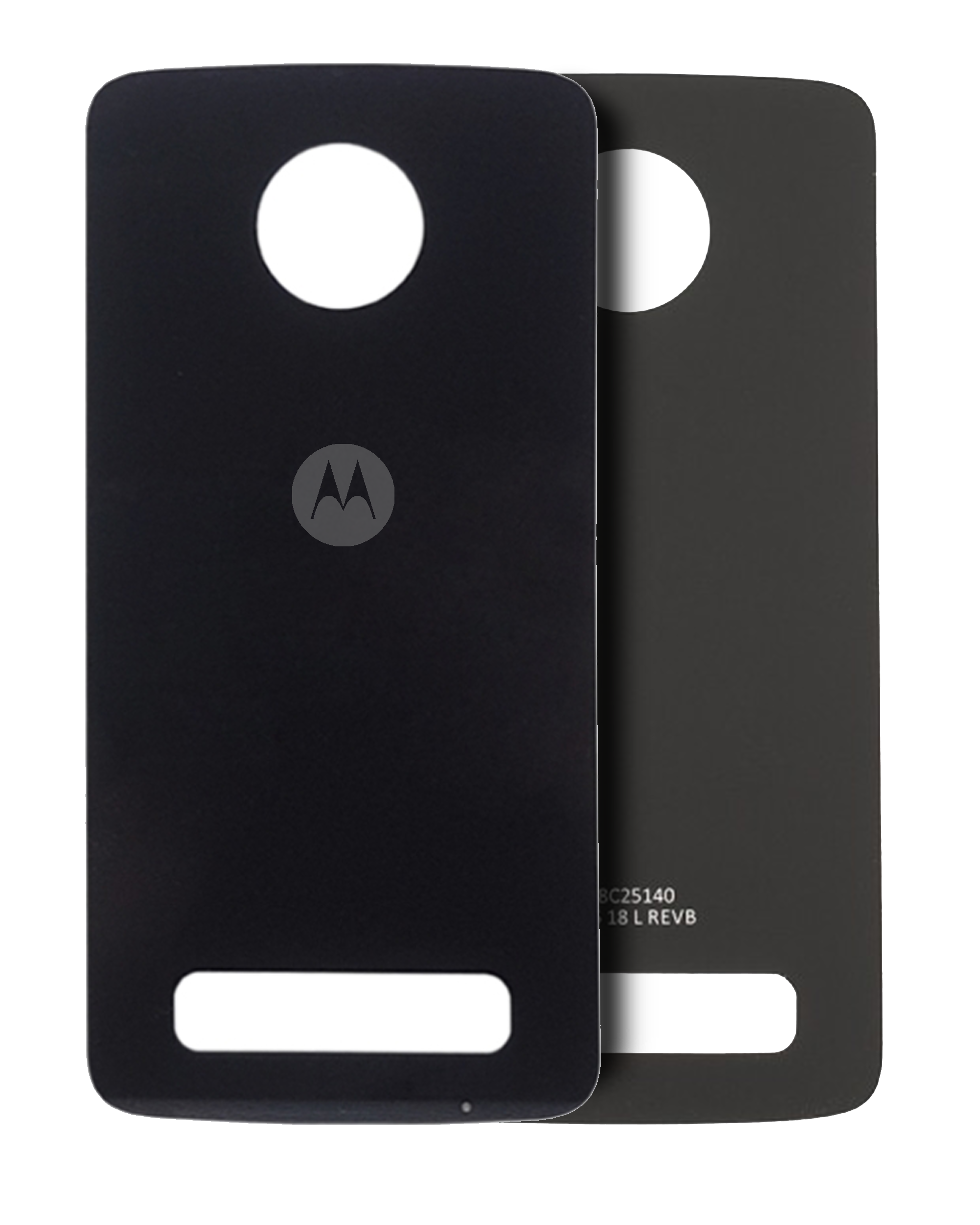 Glass Back Cover for Motorola Moto Z Play (XT1635-01 / 2016) - Original OEM (Black)
