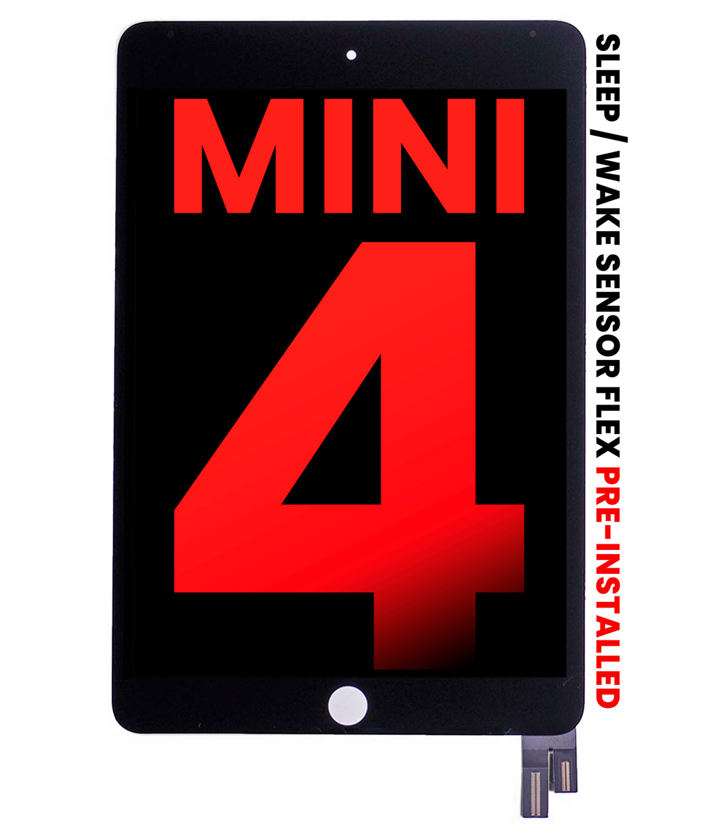 LCD Display with Digitizer for iPad Mini 4 (Sleep/Wake Sensor Flex Pre-installed) (Aftermarket Plus) (Black)