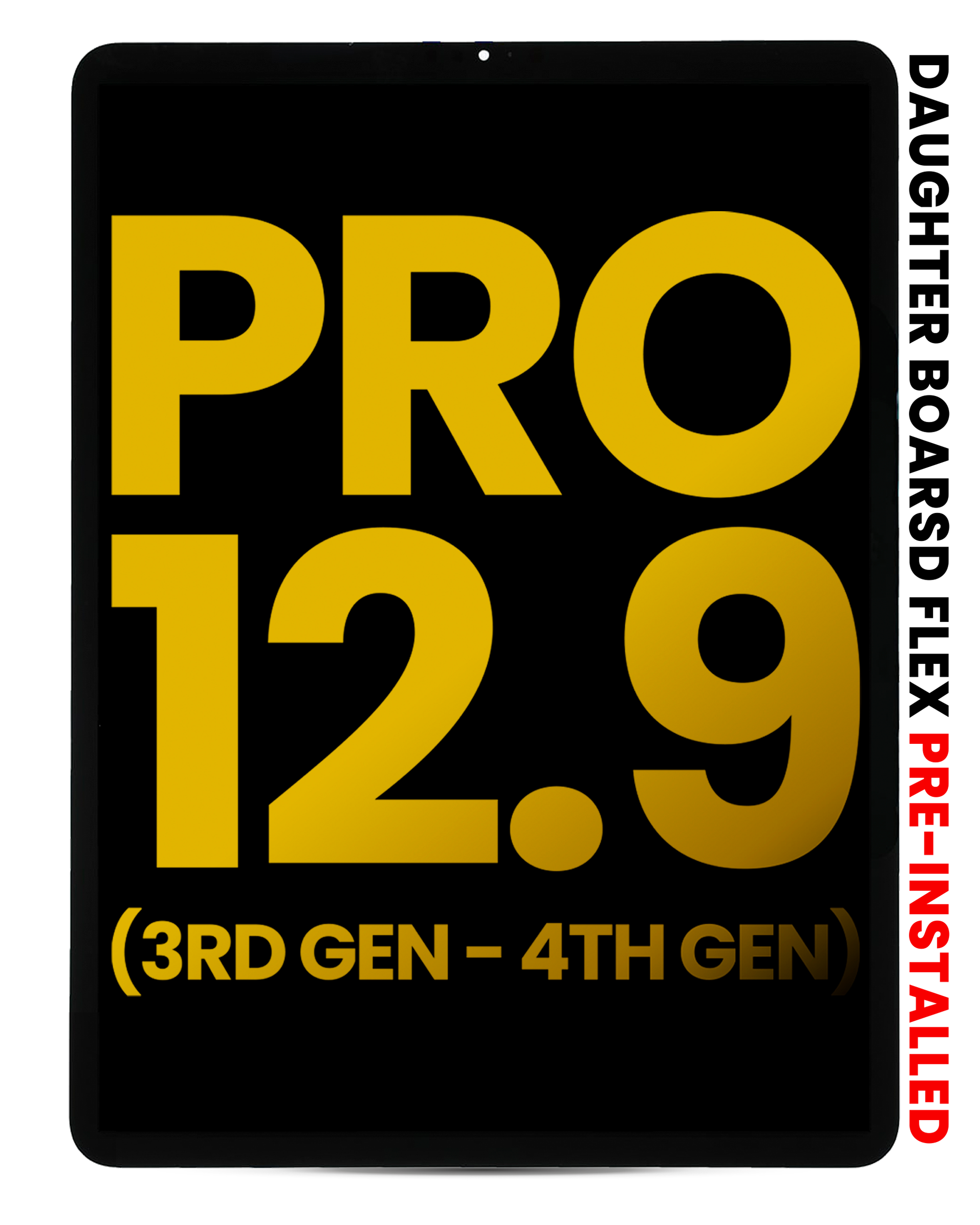 LCD Display with Digitizer for iPad Pro 12.9" 3rd Generation (2018) / 4th Generation (2020) (Refurbished) (All Colors)