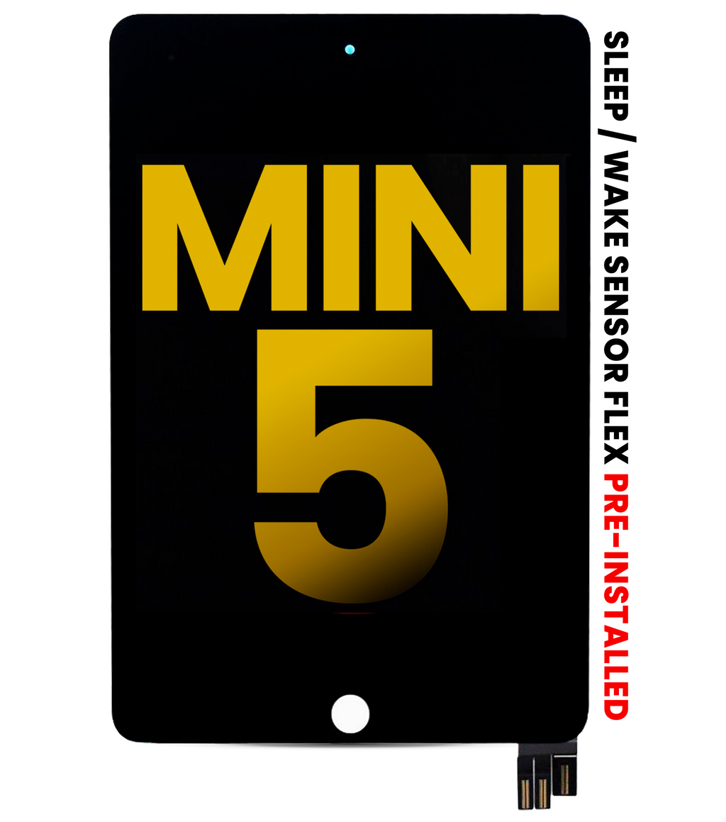 LCD-Display mit Digitizer für iPad Mini 5, mit Sensor, Refurbished, Schwarz