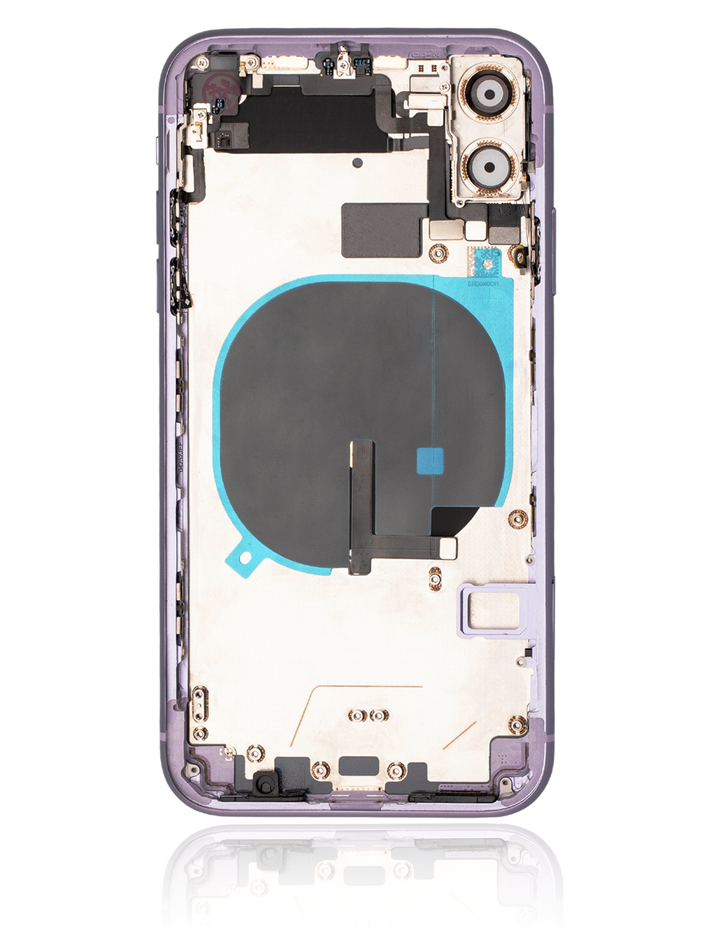 Original Apple-Ausbau A gebraucht – iPhone 11 Backcover/Rahmen Violett