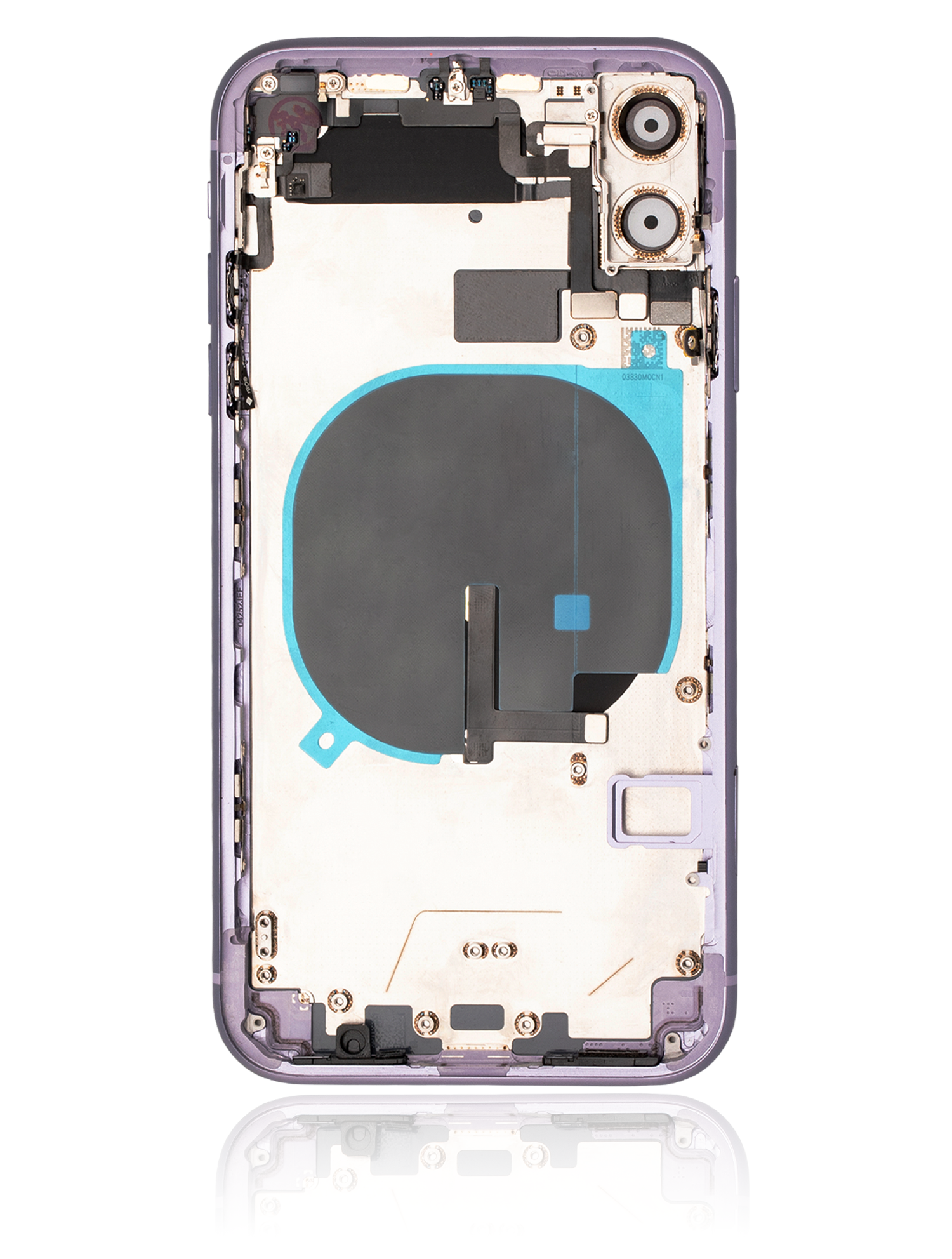 Original Apple-Ausbau A gebraucht – iPhone 11 Backcover/Rahmen Violett