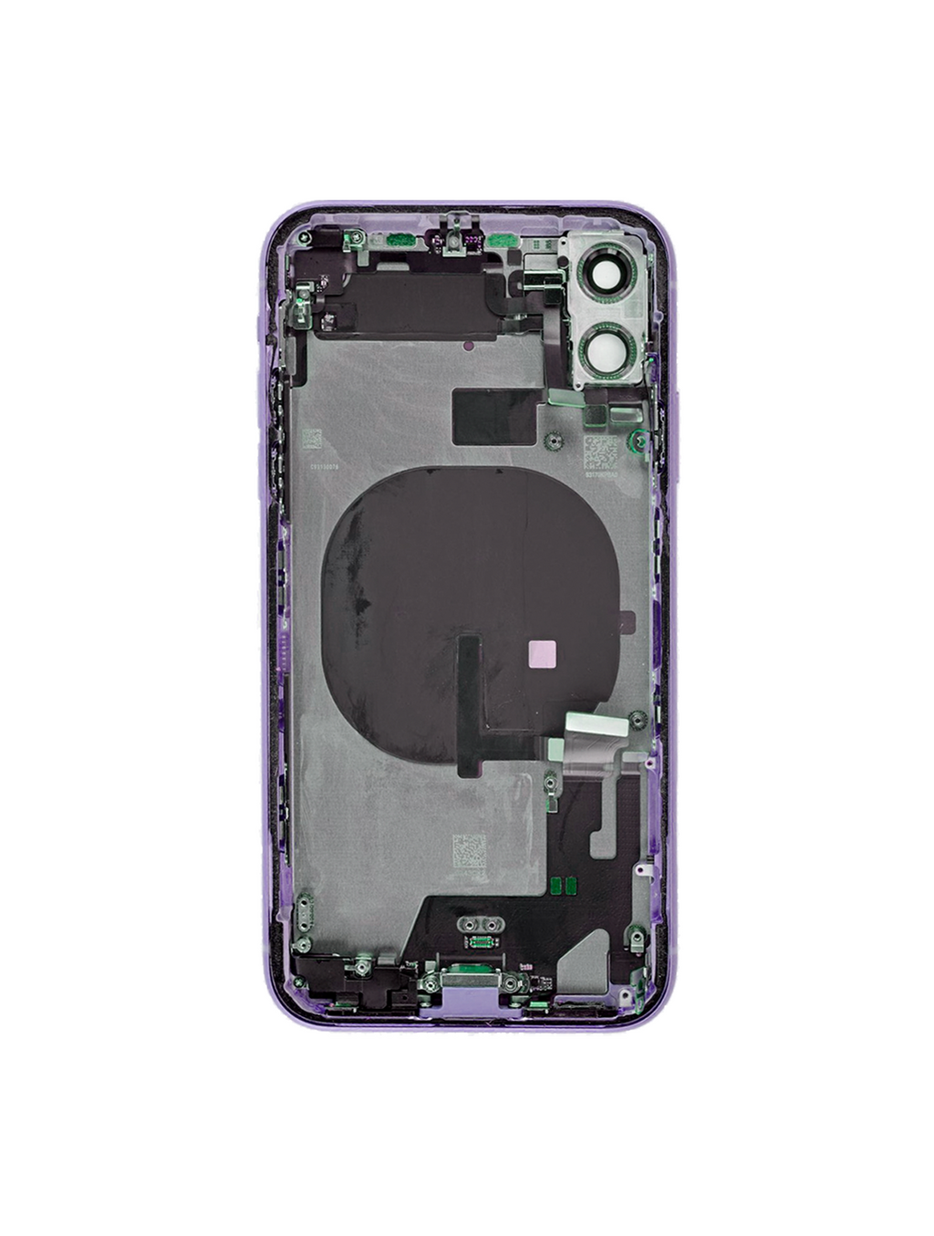 Original Apple-Ausbau A gebraucht – iPhone 11 Backcover/Rahmen Violett