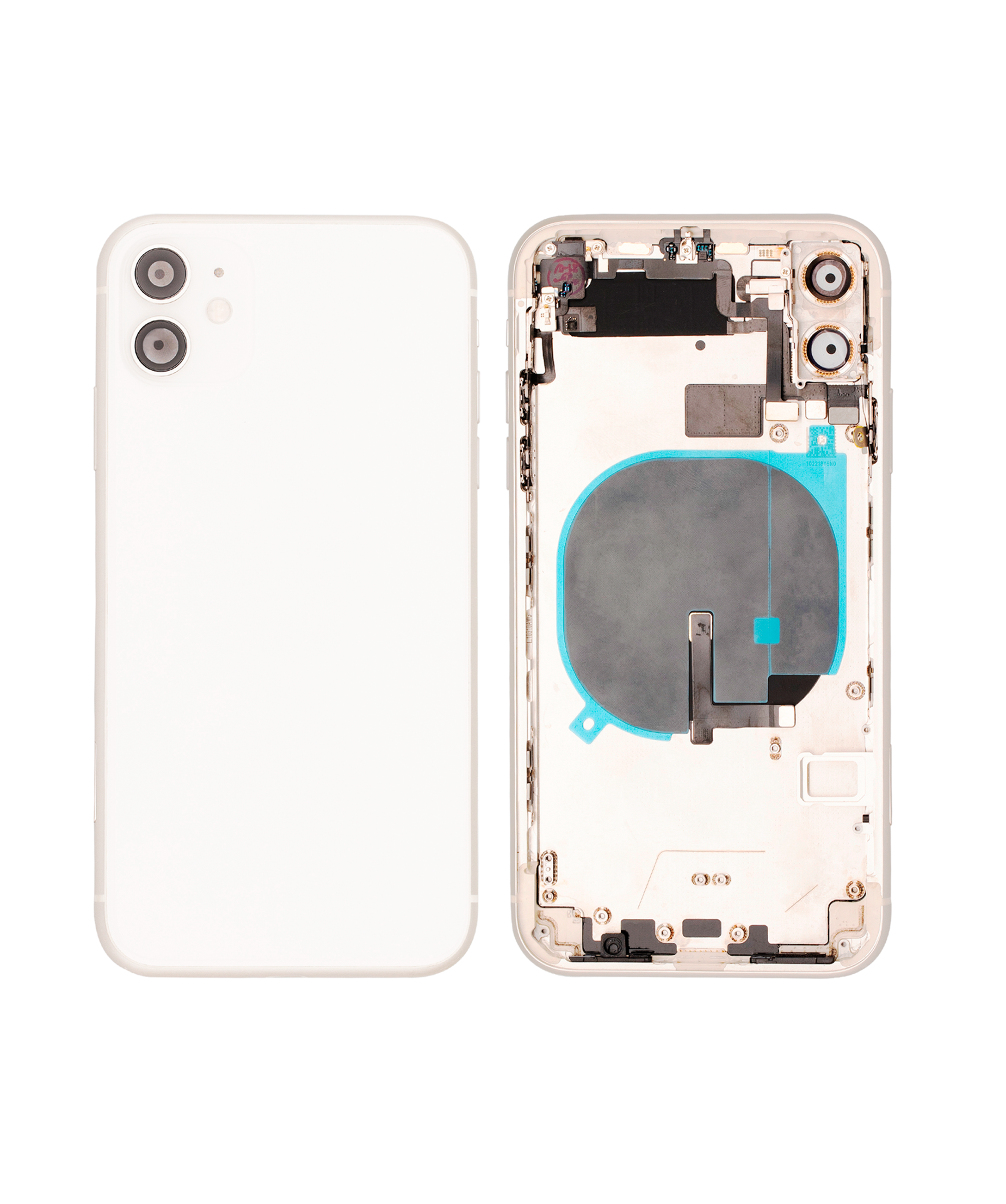 Original Apple-Ausbau C gebraucht – iPhone 11 Backcover/Rahmen Weiß