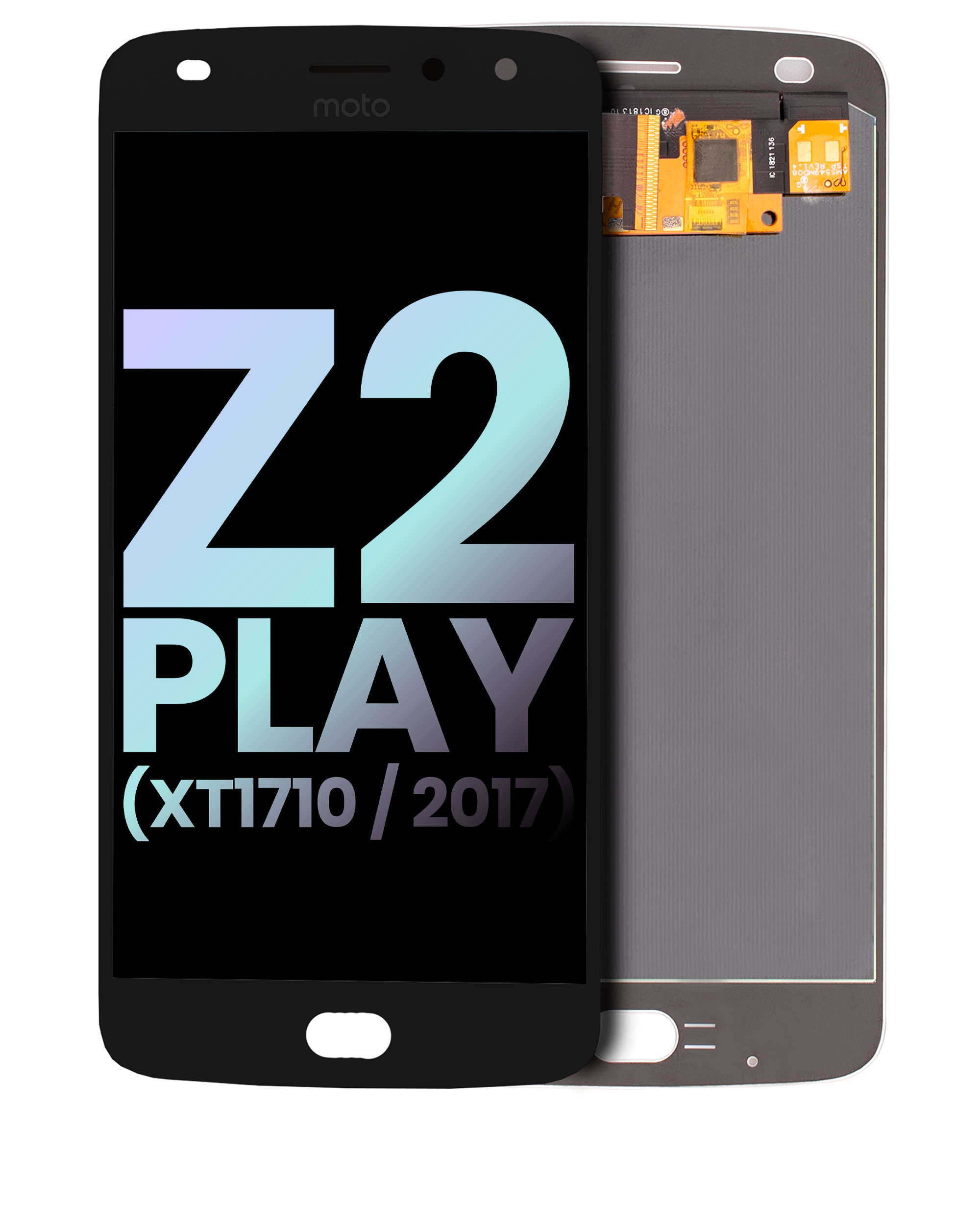 OLED-Display ohne Rahmen für Motorola Moto Z2 Play OEM Schwarz