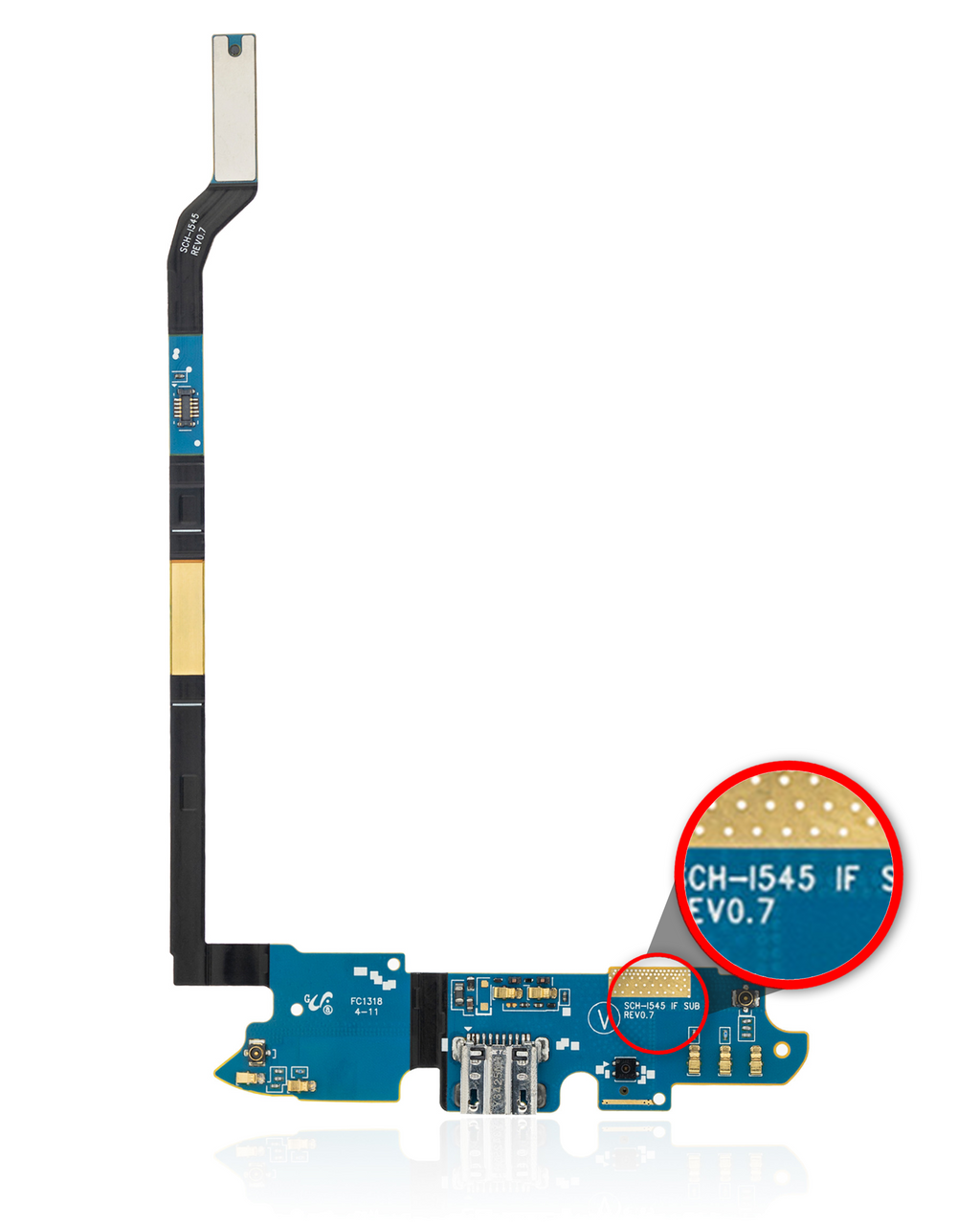 Charging Port Flex Cable for Samsung Galaxy S4 (i545) (Verizon)