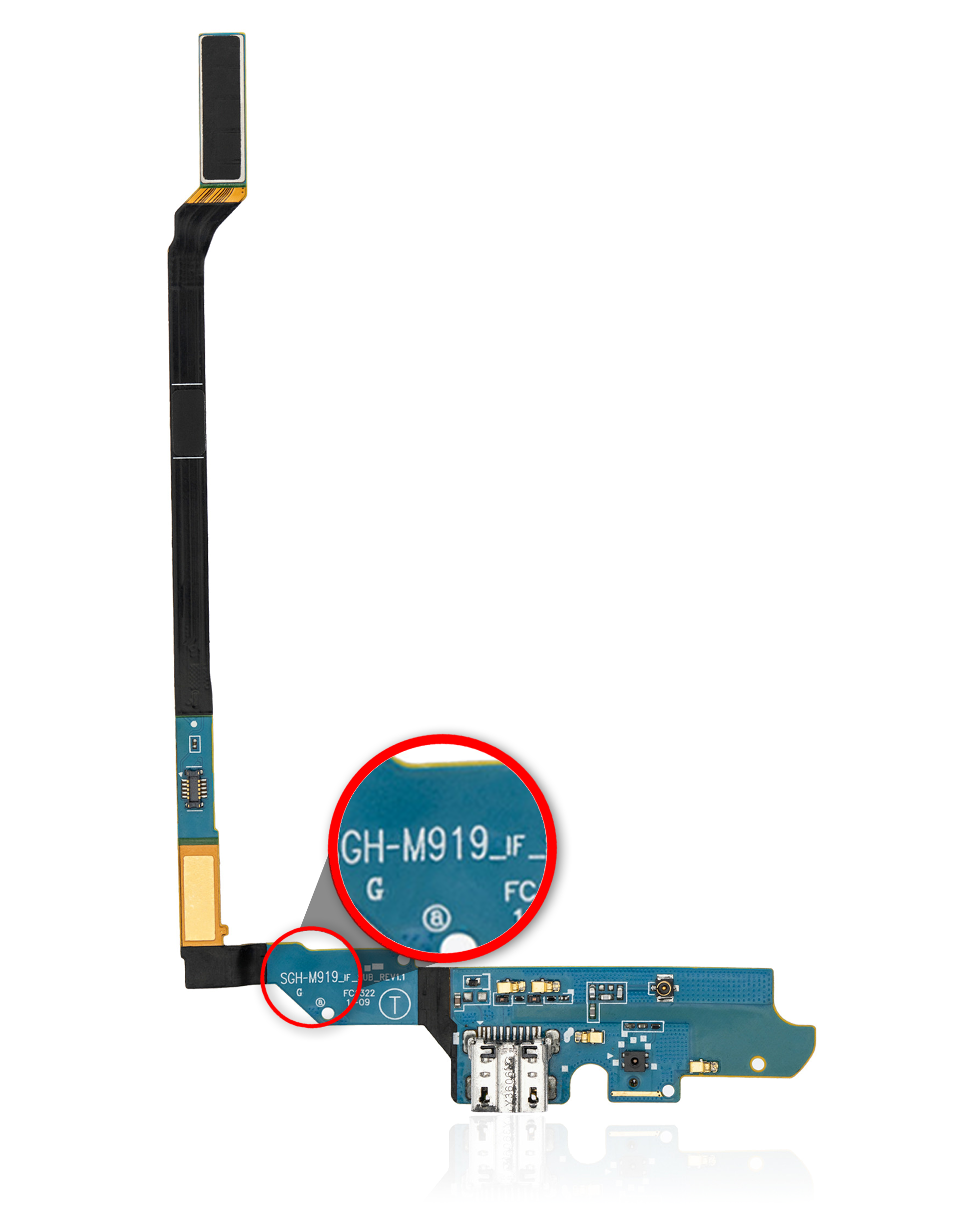 Ladebuchse-Flexkabel für Samsung Galaxy S4 (M919) (T-Mobile)