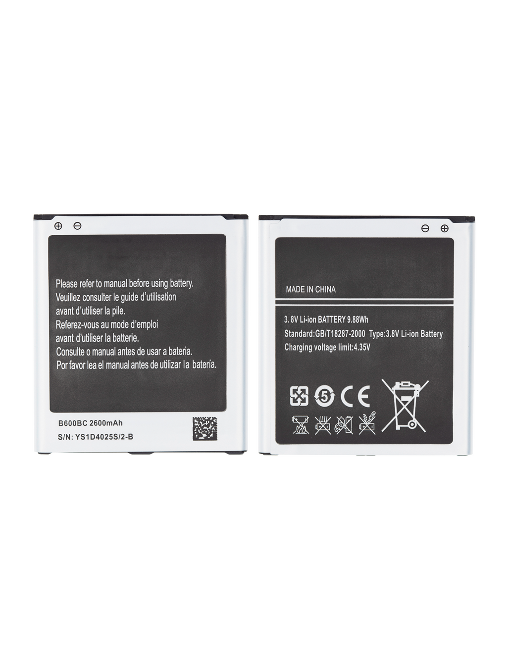 Replacement Battery for Samsung Galaxy S4 (B600BE)