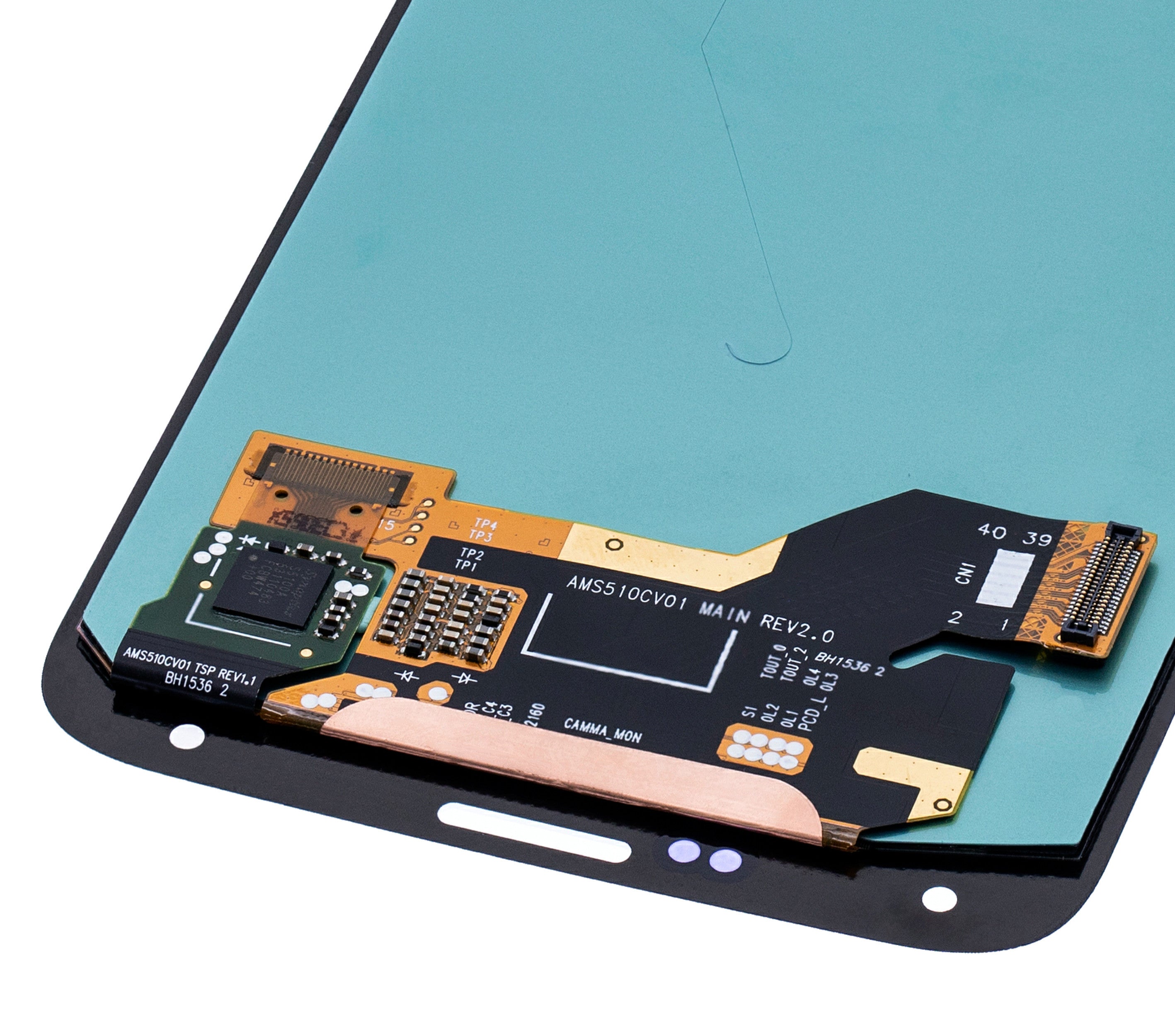 OLED-Display ohne Rahmen für Samsung Galaxy S5 (Service Pack) (Weiß)