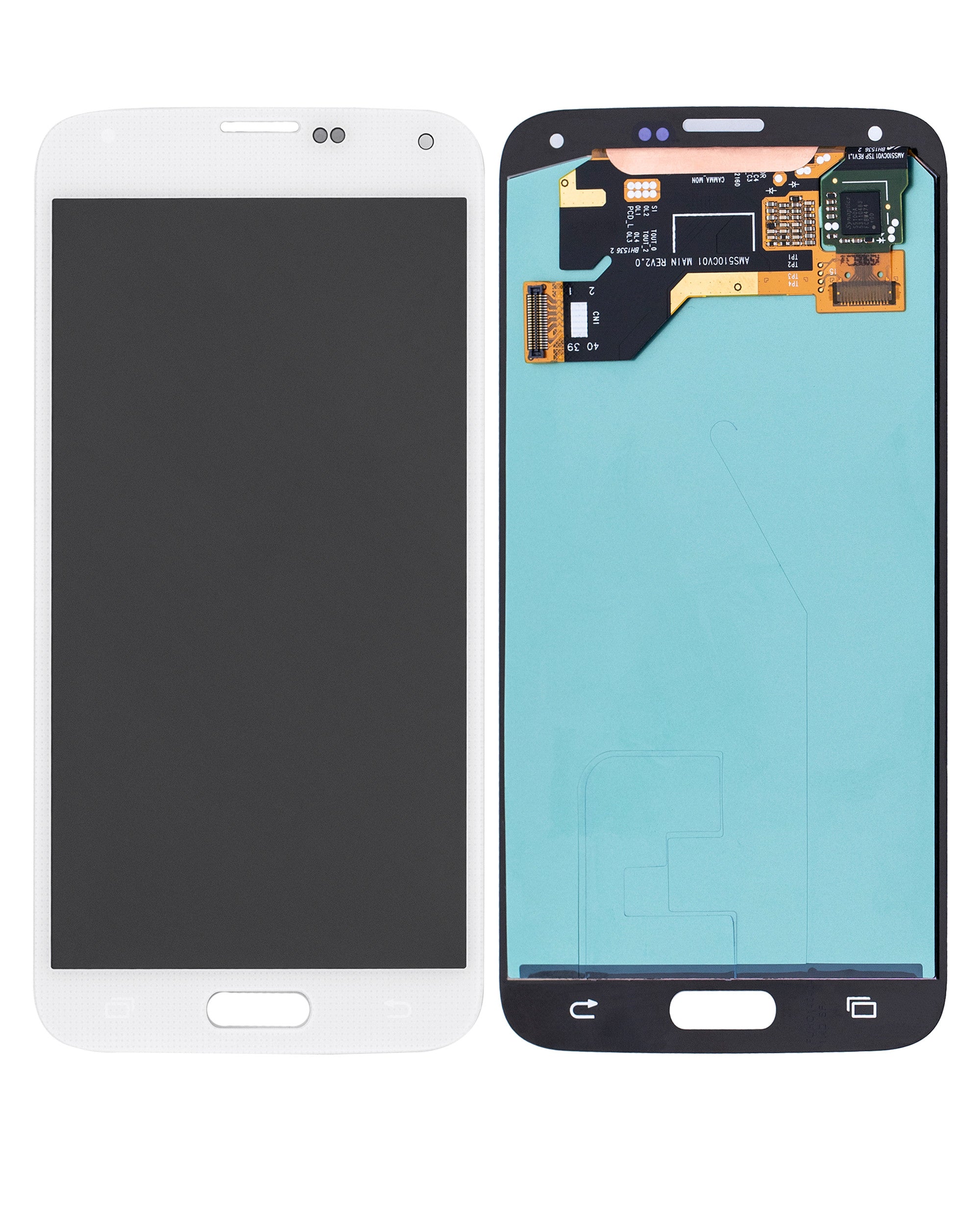 OLED-Display ohne Rahmen für Samsung Galaxy S5 (Service Pack) (Weiß)