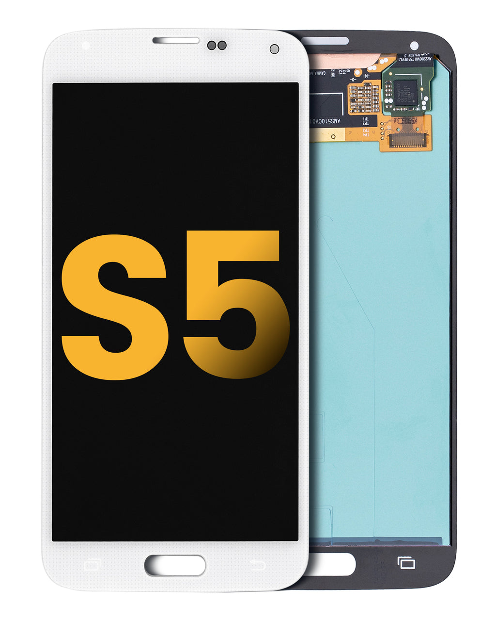 Frameless OLED Display for Samsung Galaxy S5 (Refurbished) (White)