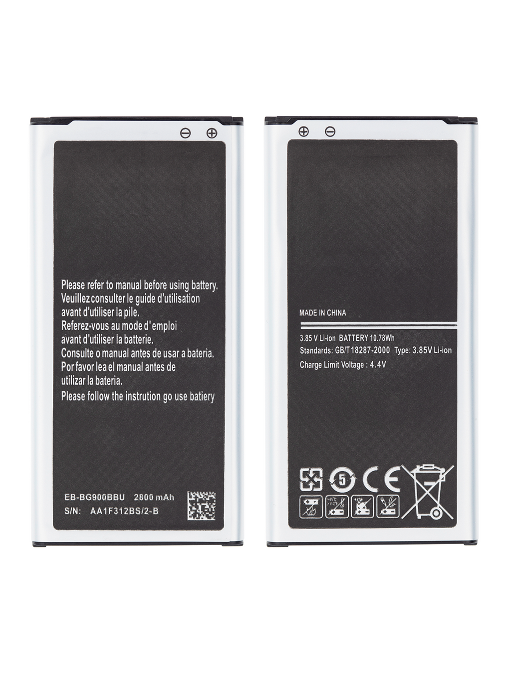 Replacement Battery for Samsung Galaxy S5 / S5 Active (BG900BBE)