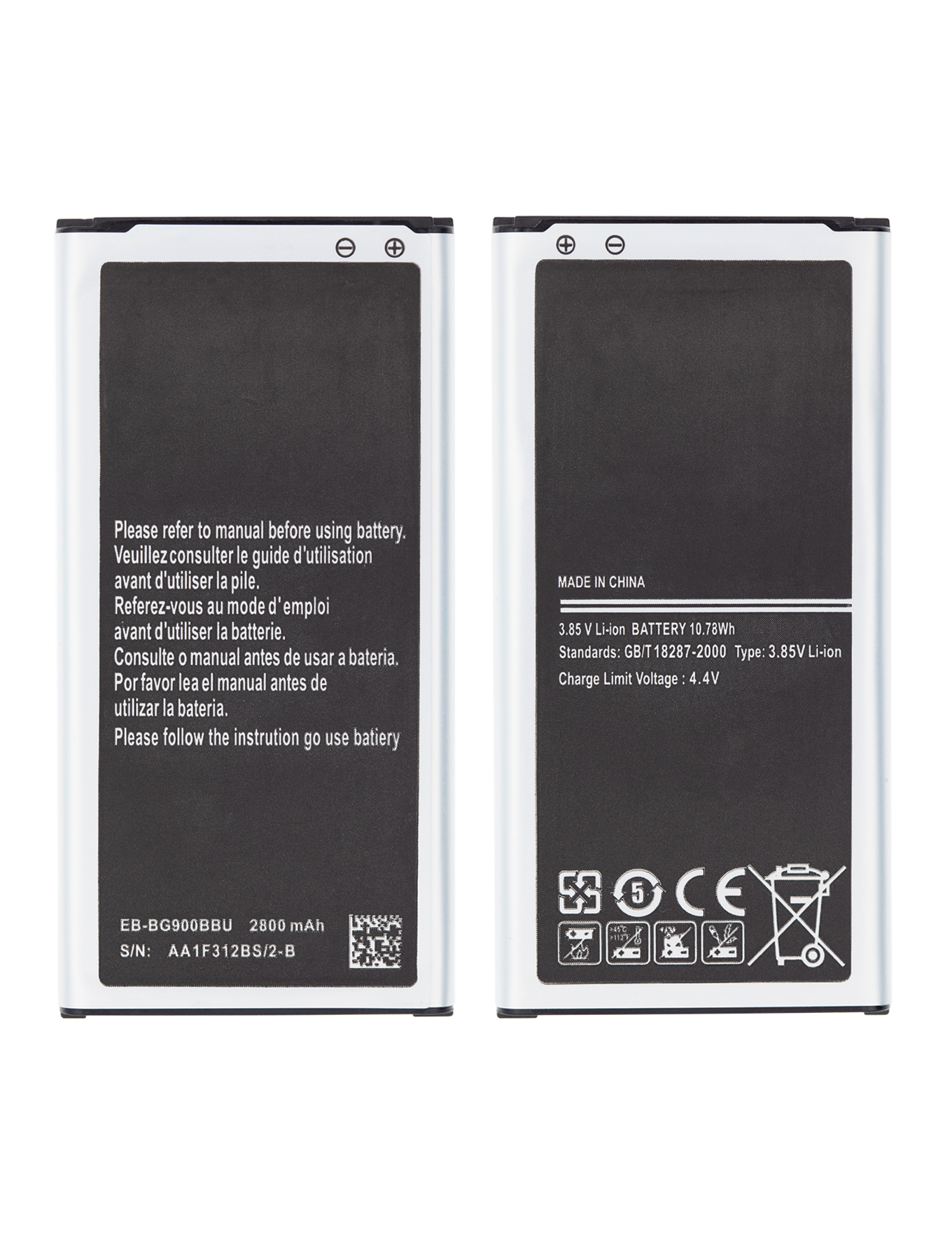 Replacement Battery for Samsung Galaxy S5 / S5 Active (BG900BBE)