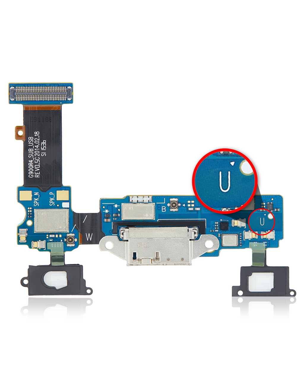Charging Port Flex Cable for Samsung Galaxy S5 (G900R4) (US Cellular)