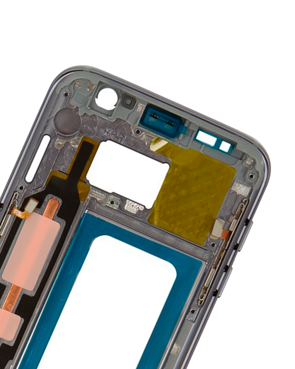 Back Cover/Frame for Samsung Galaxy S7 with Small Parts (Black)