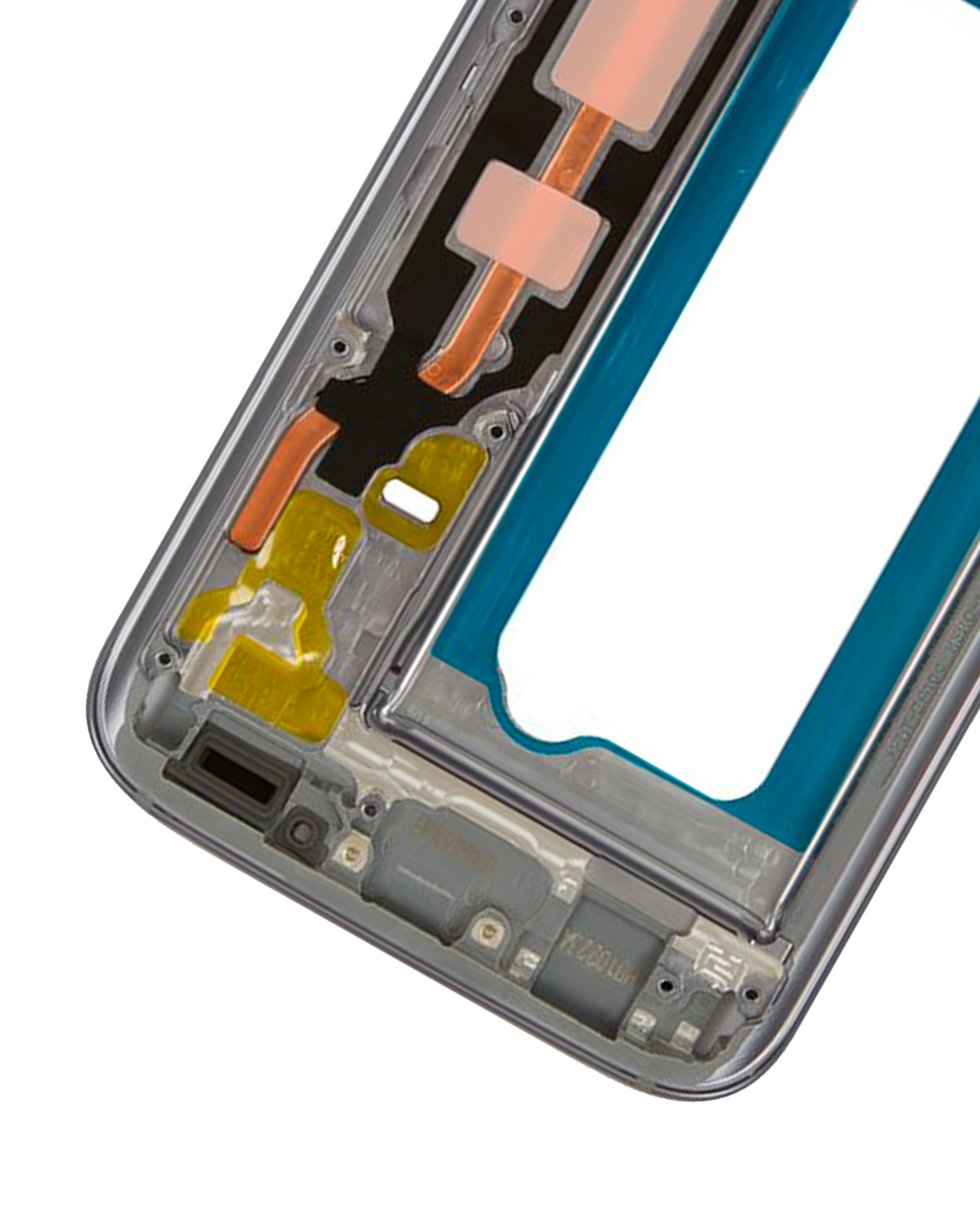 Back Cover/Frame for Samsung Galaxy S7 with Small Parts (Black)