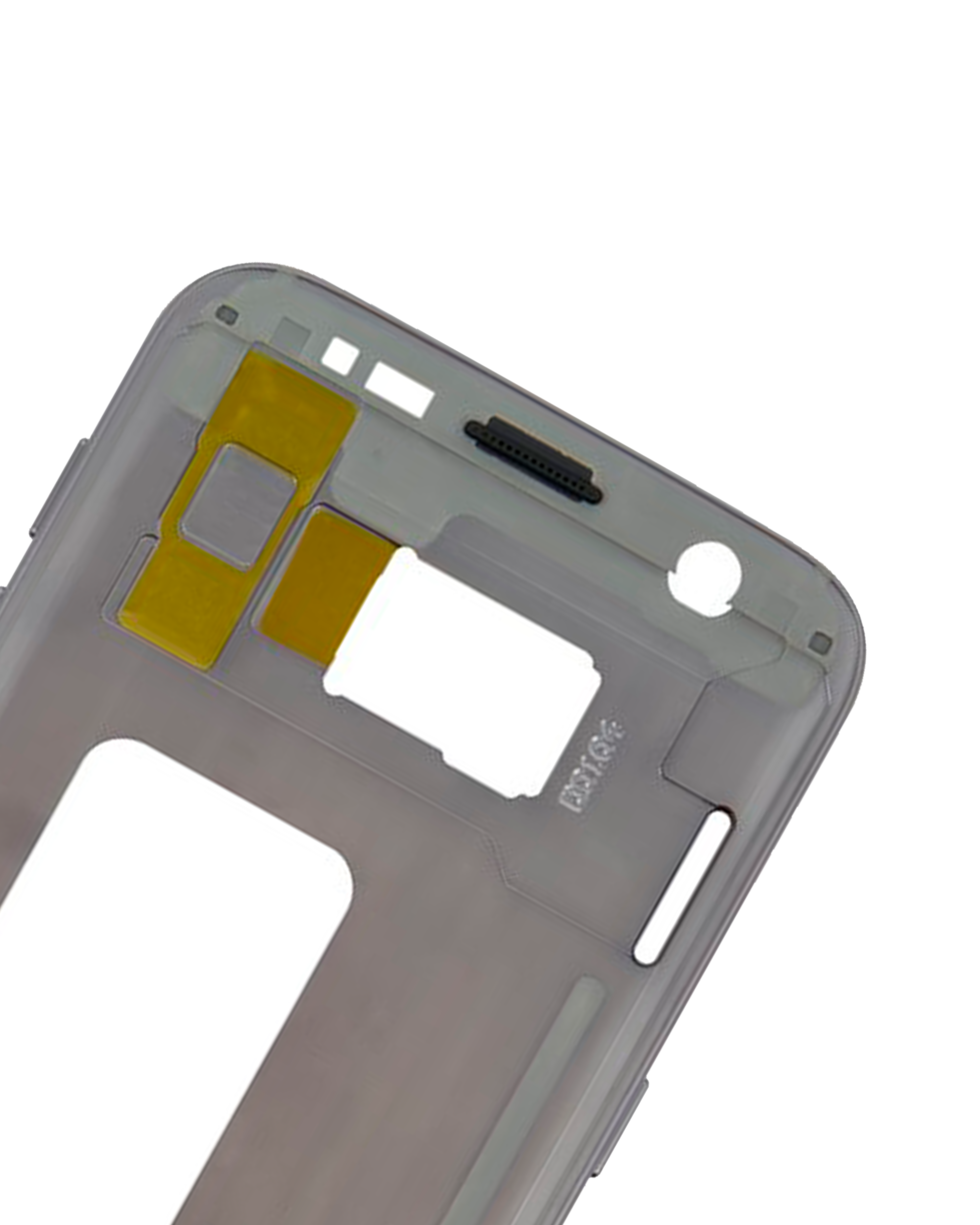 Backcover/Rahmen für Samsung Galaxy S7 mit Kleinteilen (Schwarz)