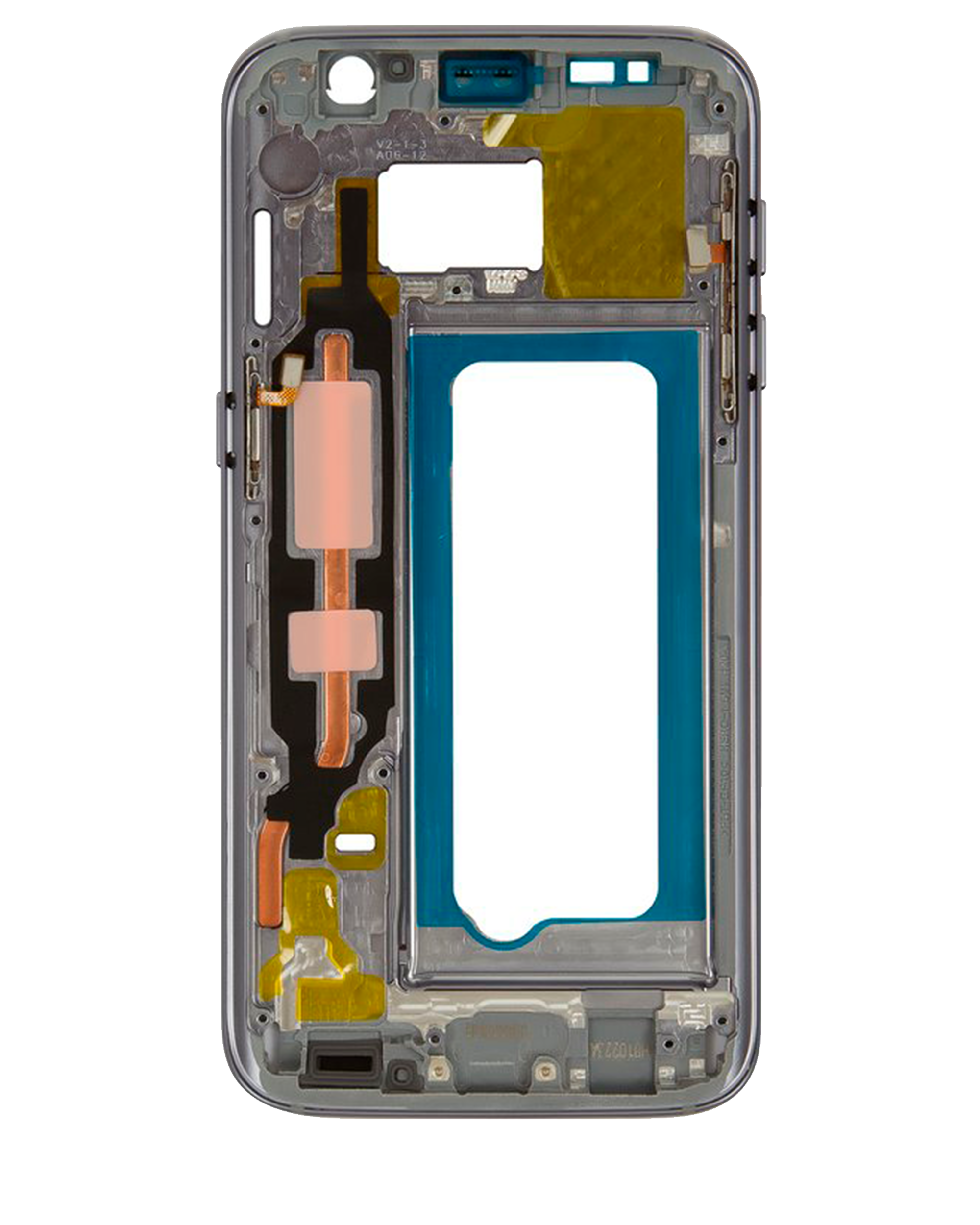 Back Cover/Frame for Samsung Galaxy S7 with Small Parts (Black)