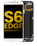 LCD Display with Frame for Samsung Galaxy S6 Edge (Verizon / Sprint) (White Pearl)