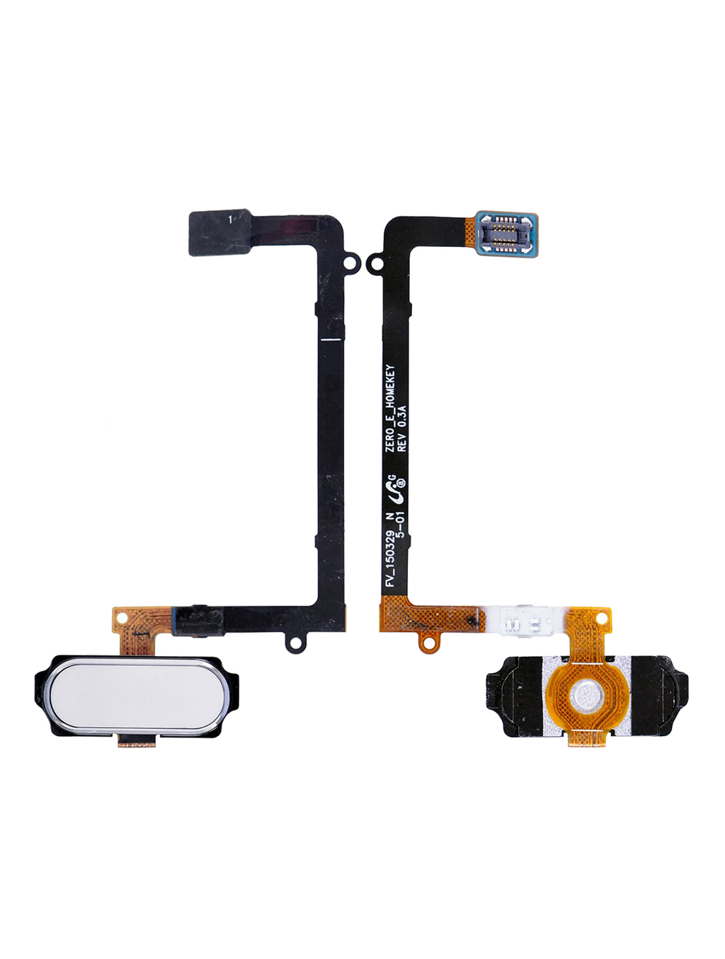 Home Button with Flex Cable for Samsung Galaxy S6 Edge (White)