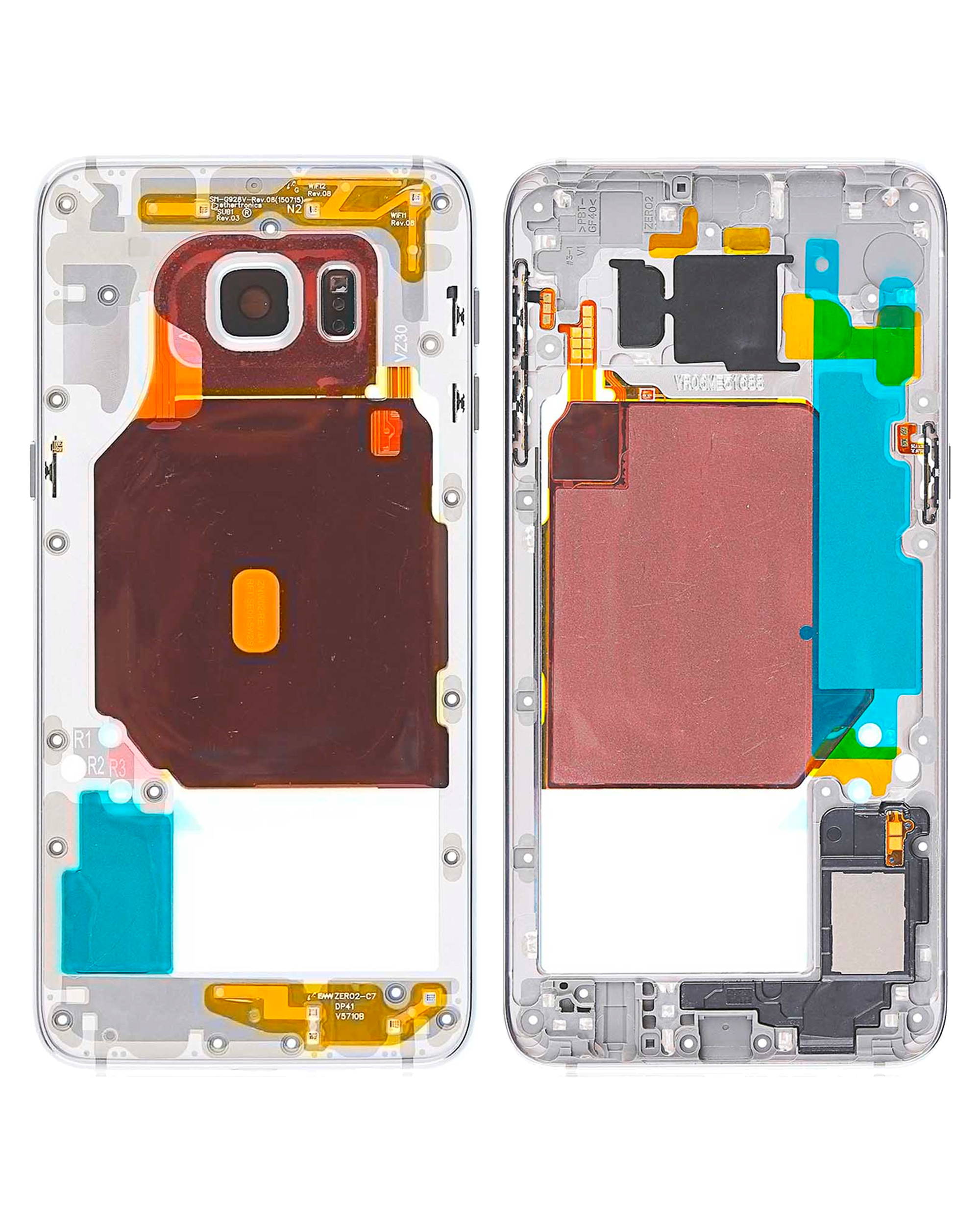 Midframe/Rahmen für Samsung Galaxy S6 Edge (Silber)
