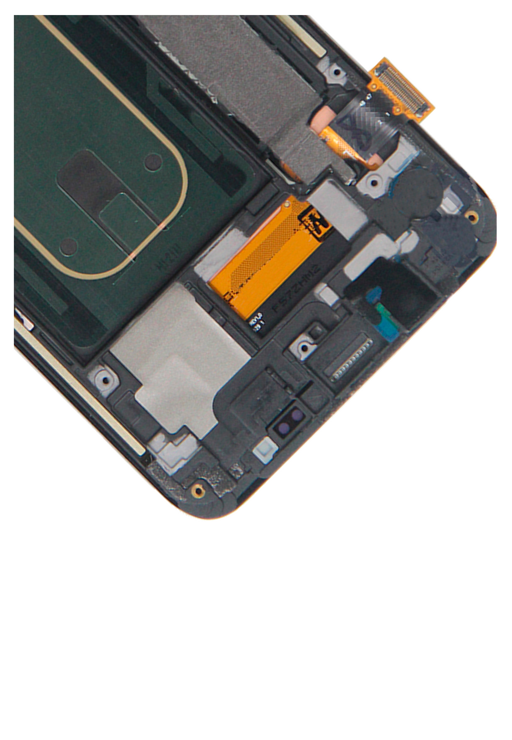 OLED-Display mit Rahmen für Samsung Galaxy S6 Edge Plus (AT&T / T-Mobile / International) (Service Pack) (Black Sapphire)