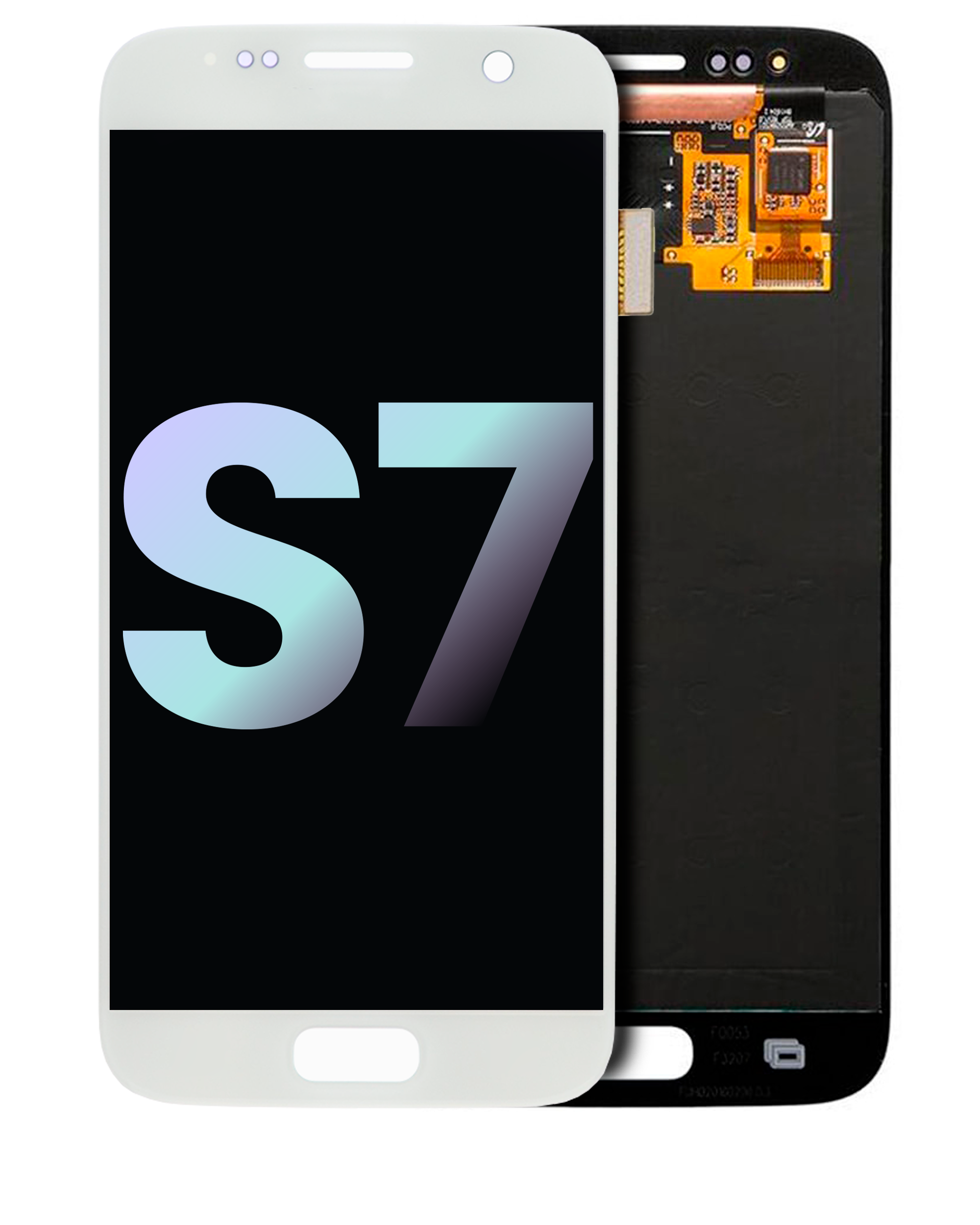 OLED-Display ohne Rahmen für Samsung Galaxy S7 (Service Pack) (White Pearl)