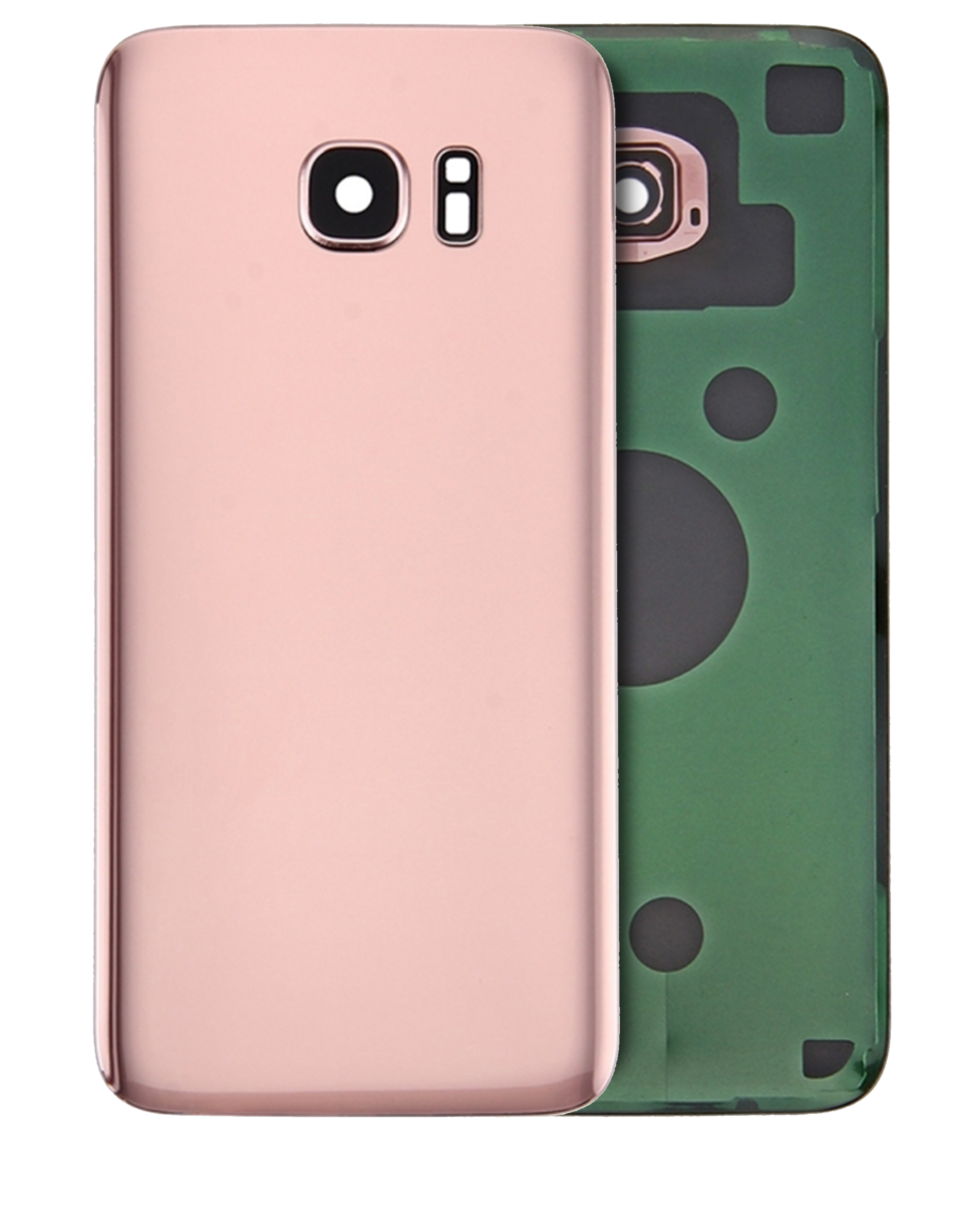 Backcover Glass mit Camera Lens für Samsung Galaxy S7 Edge (Service Pack) (Rose Pink)
